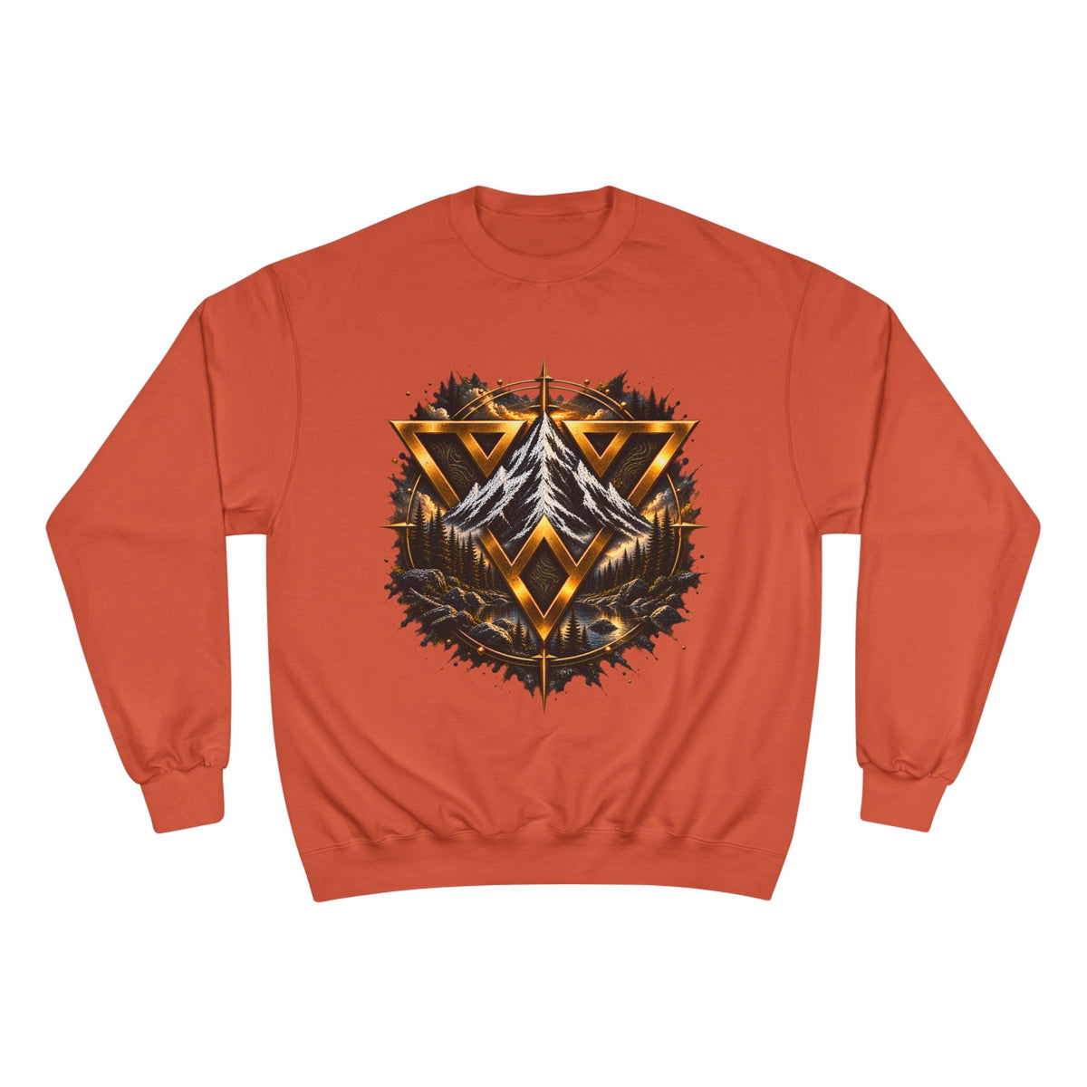 Adventure Champion Sweatshirt — 'Lost Often, Found Always' Mountain Graphic Crewneck