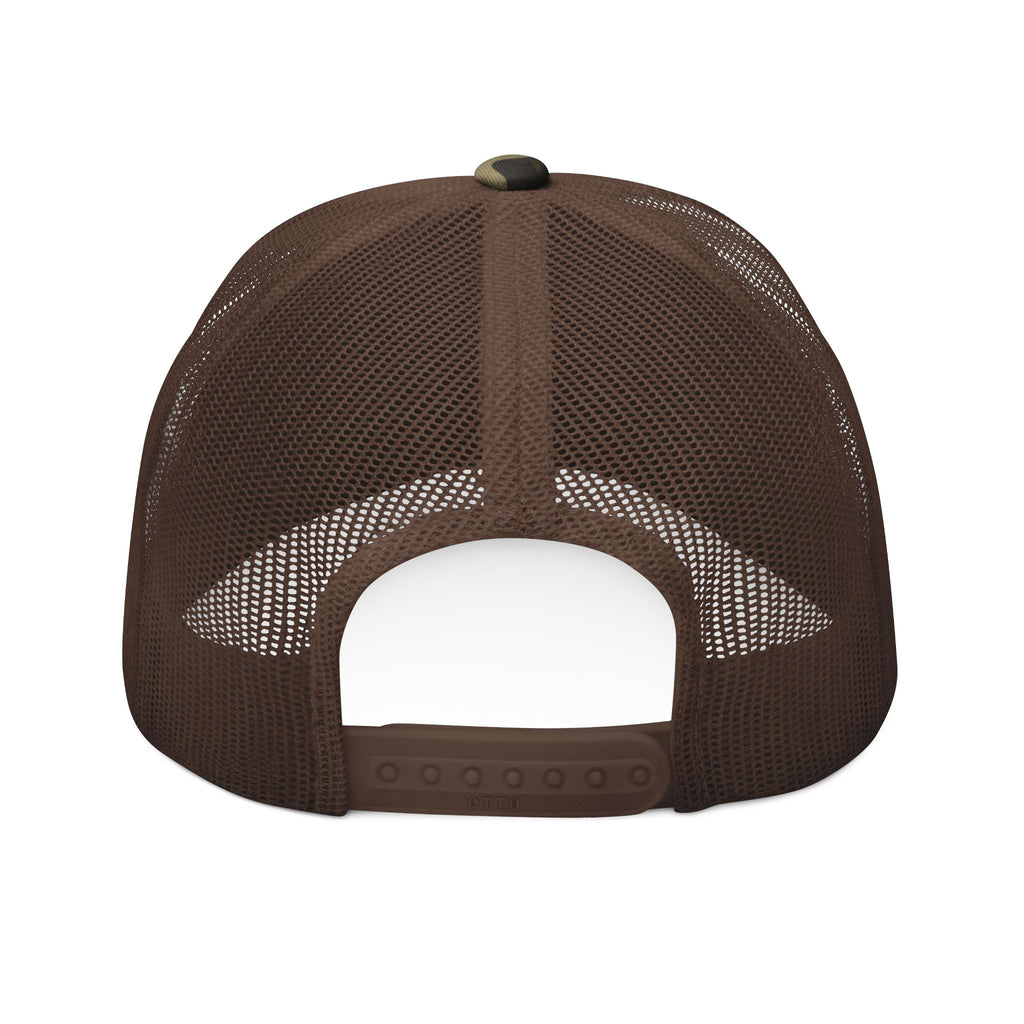 Camo Trucker Hat — Embroidered Outdoor WiLD VecMan Cap