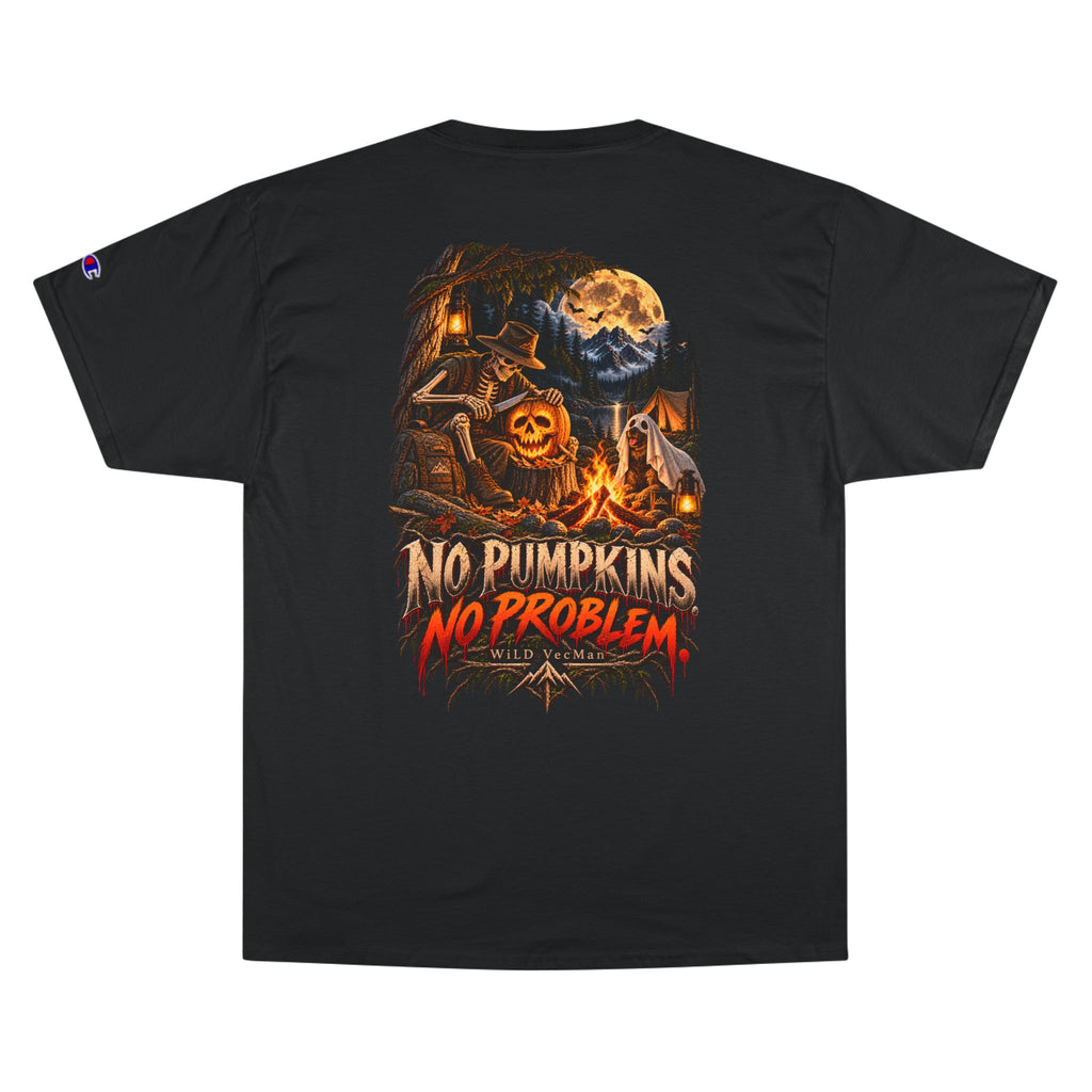 No Pumpkins No Problem - WiLD Vecman Halloween T-Shirt