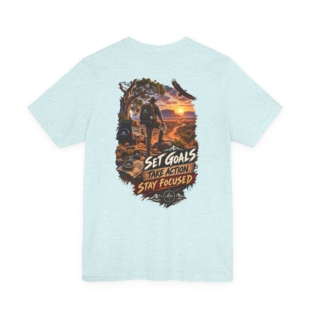 Fixez des objectifs, passez à l'action, restez concentré T-shirt WiLD VecMan