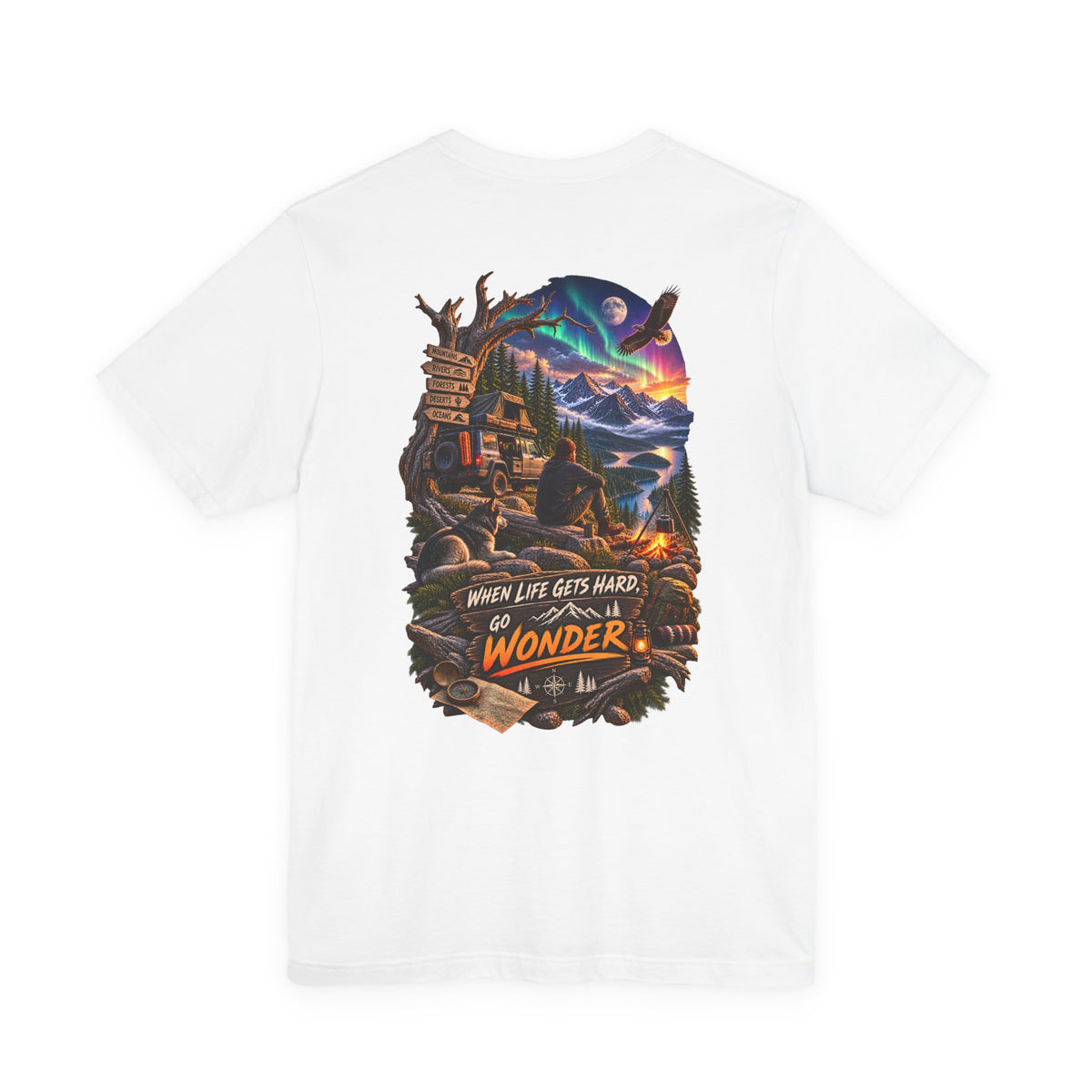 Adventure Tee — "When Life Gets Hard, Go Wonder" Graphic T‑Shirt