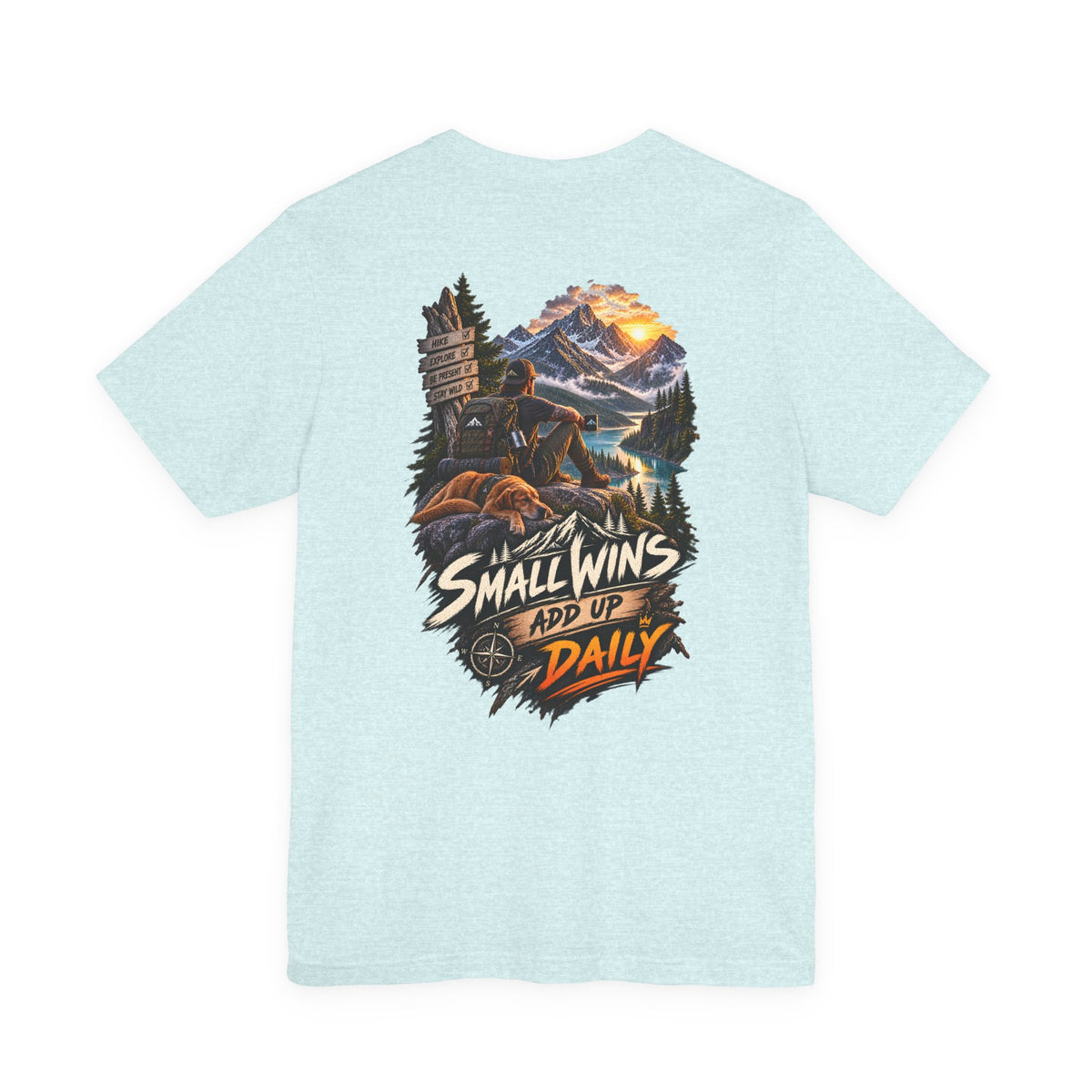 Small Wins Add Up Daily Mountain Adventure Tee