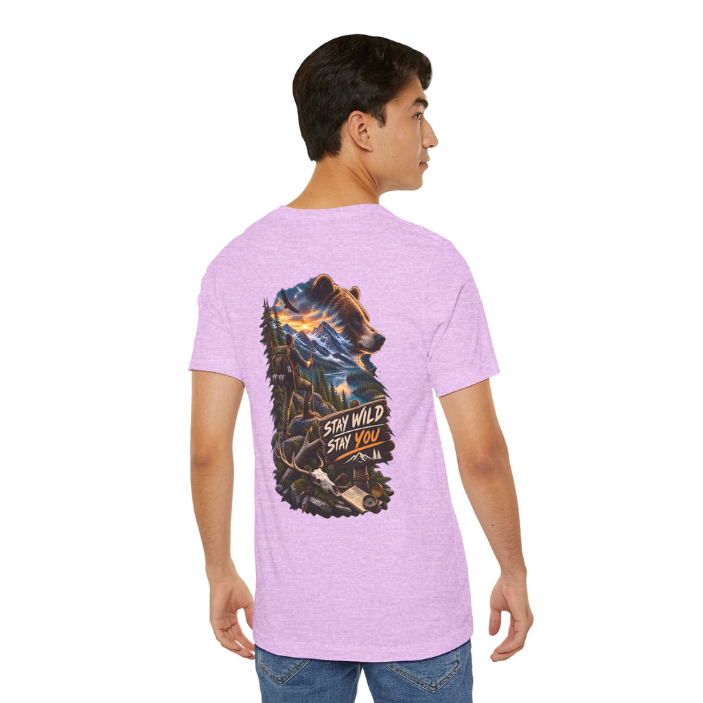 T-shirt graphique ours Stay Wild Stay You — T-shirt d'aventure en plein air