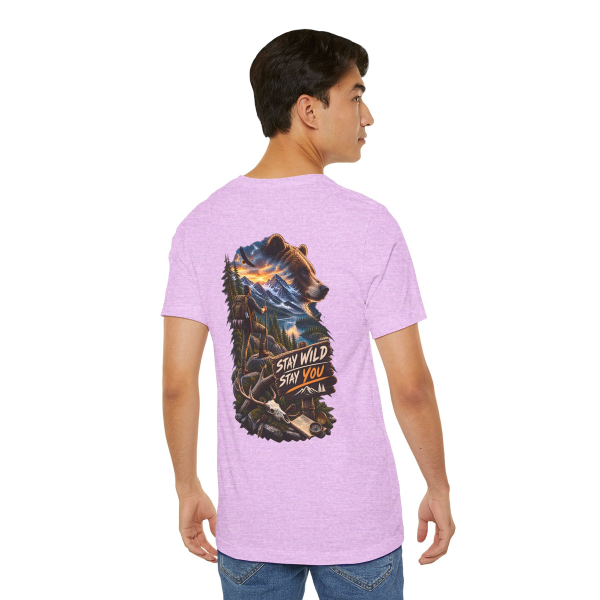 Stay Wild Stay You Bear Graphic Tee — Outdoor Adventure T-Shirt