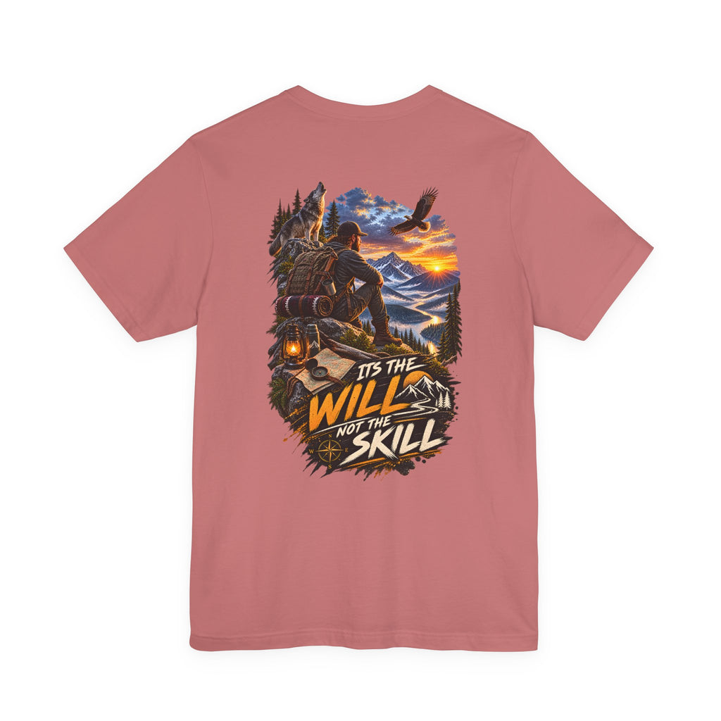 T-shirt pour amateur de plein air « C'est la volonté, pas le talent »