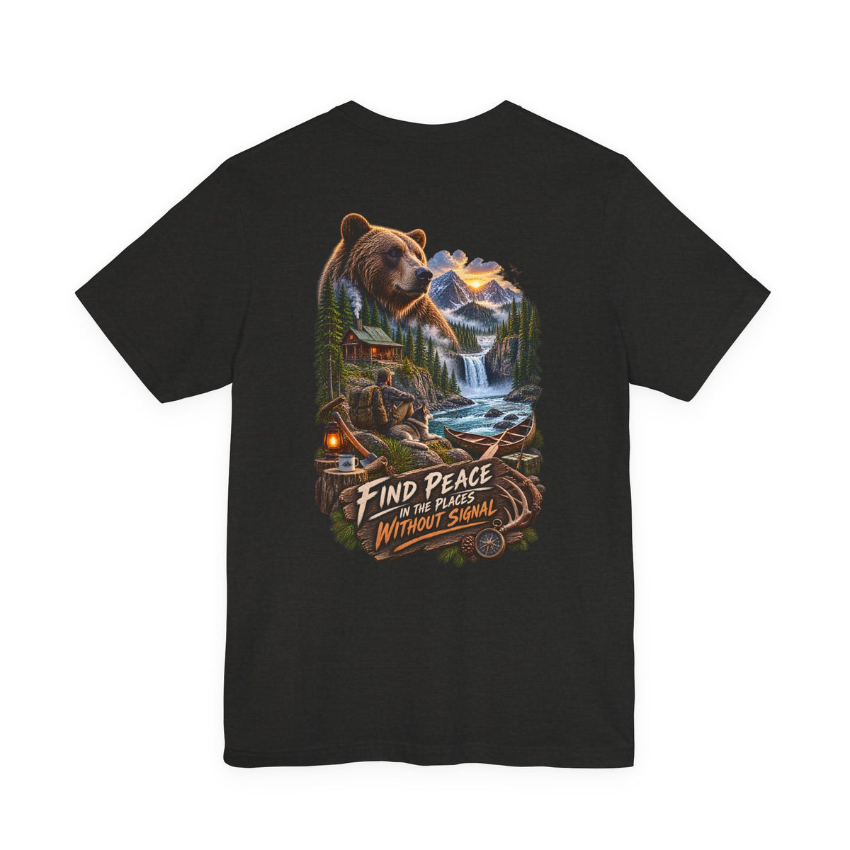 Bear Mountain Scenic Tee — "Find Peace in the Places Without Signal"