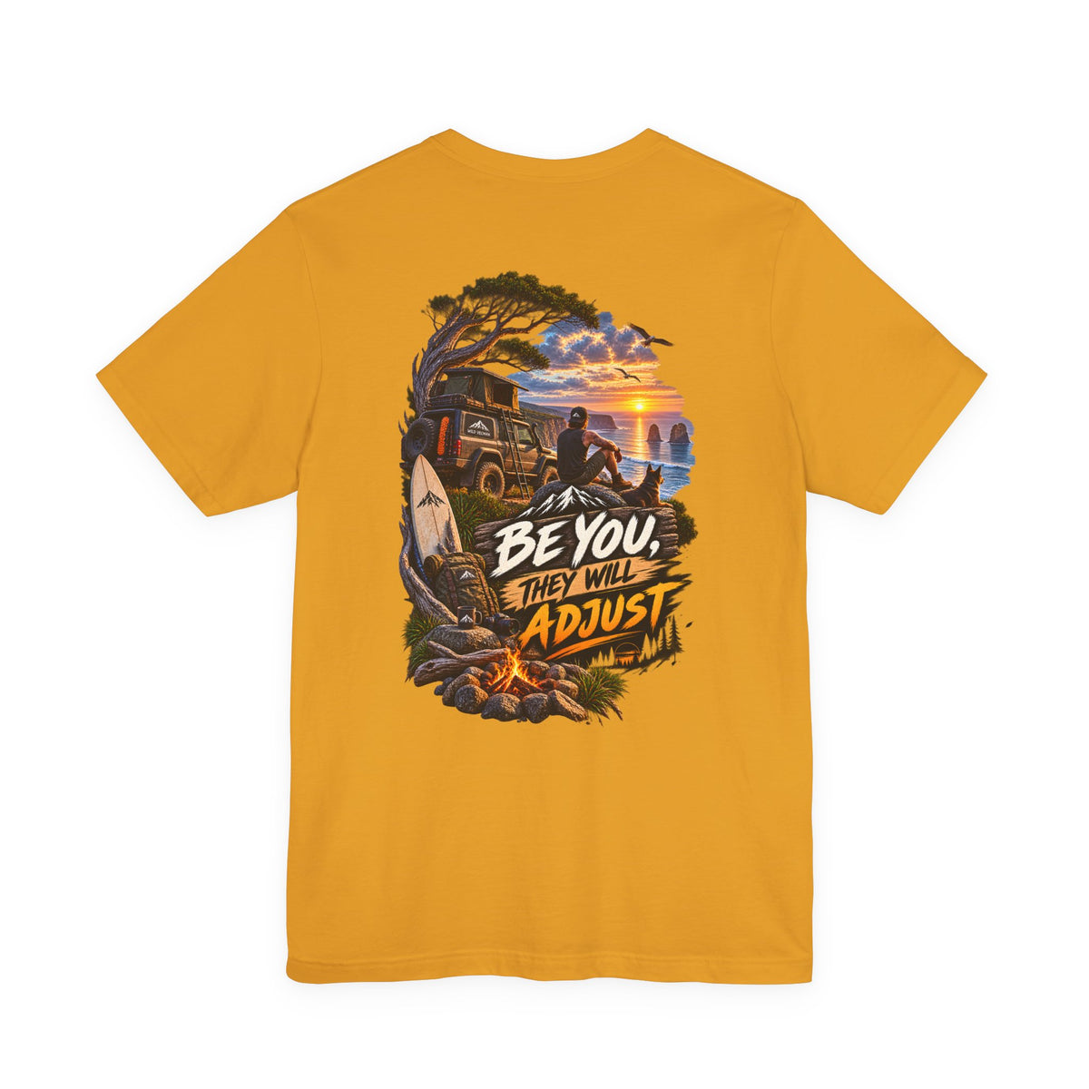 Be You They Will Adjust Sunset Surf Tee