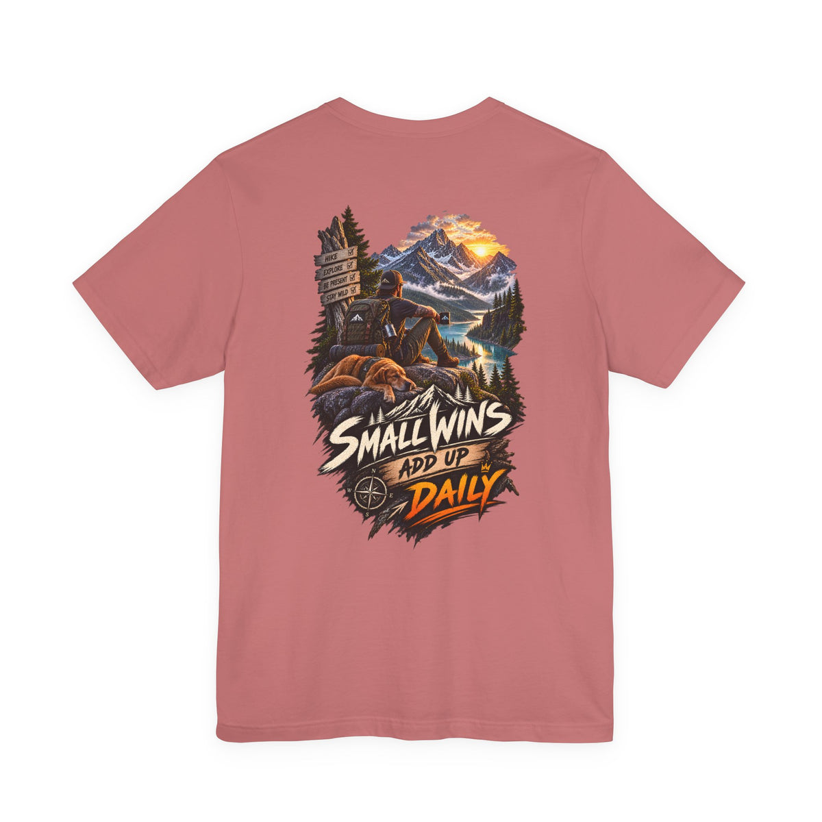 Small Wins Add Up Daily Mountain Adventure Tee