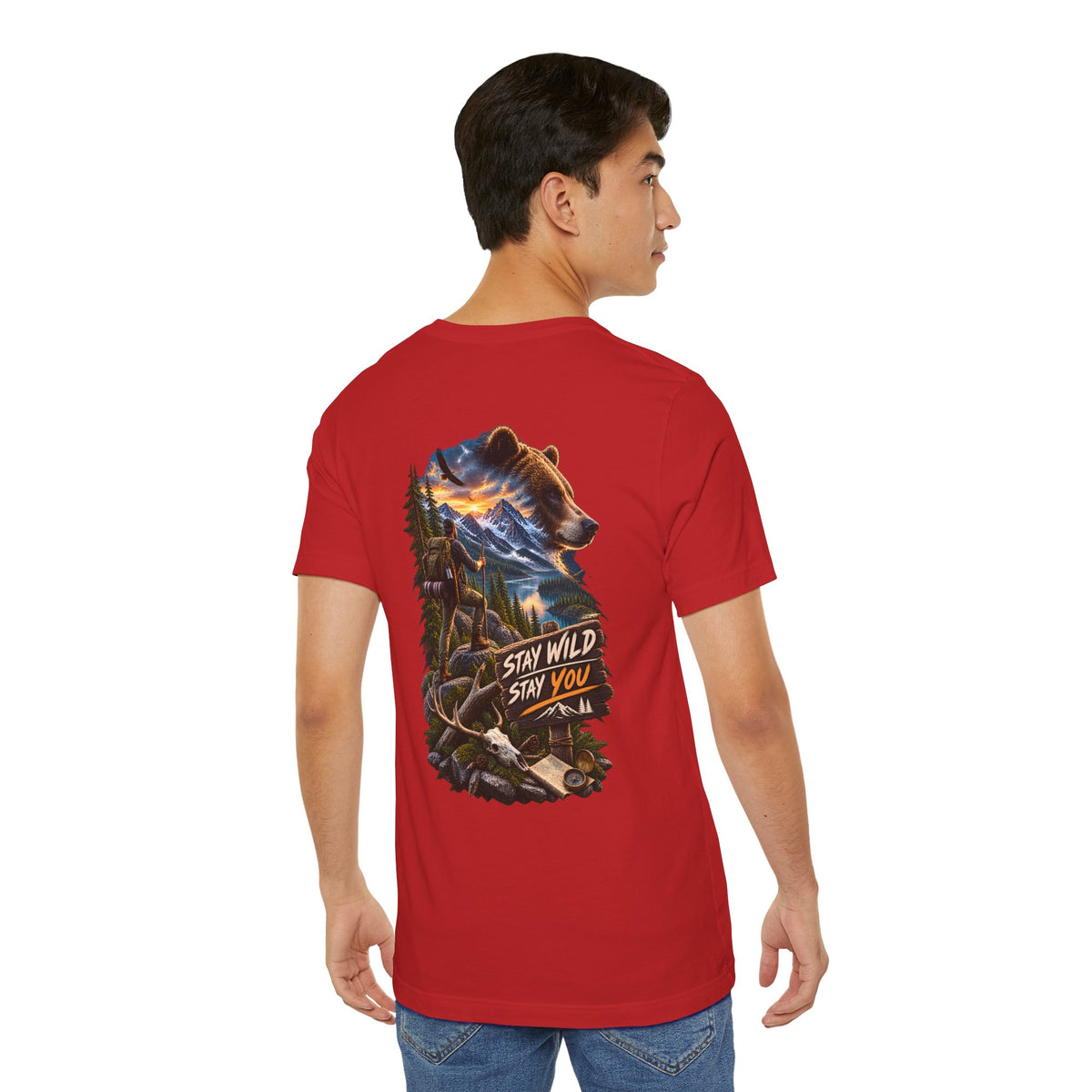 Stay Wild Stay You Bear Graphic Tee — Outdoor Adventure T-Shirt