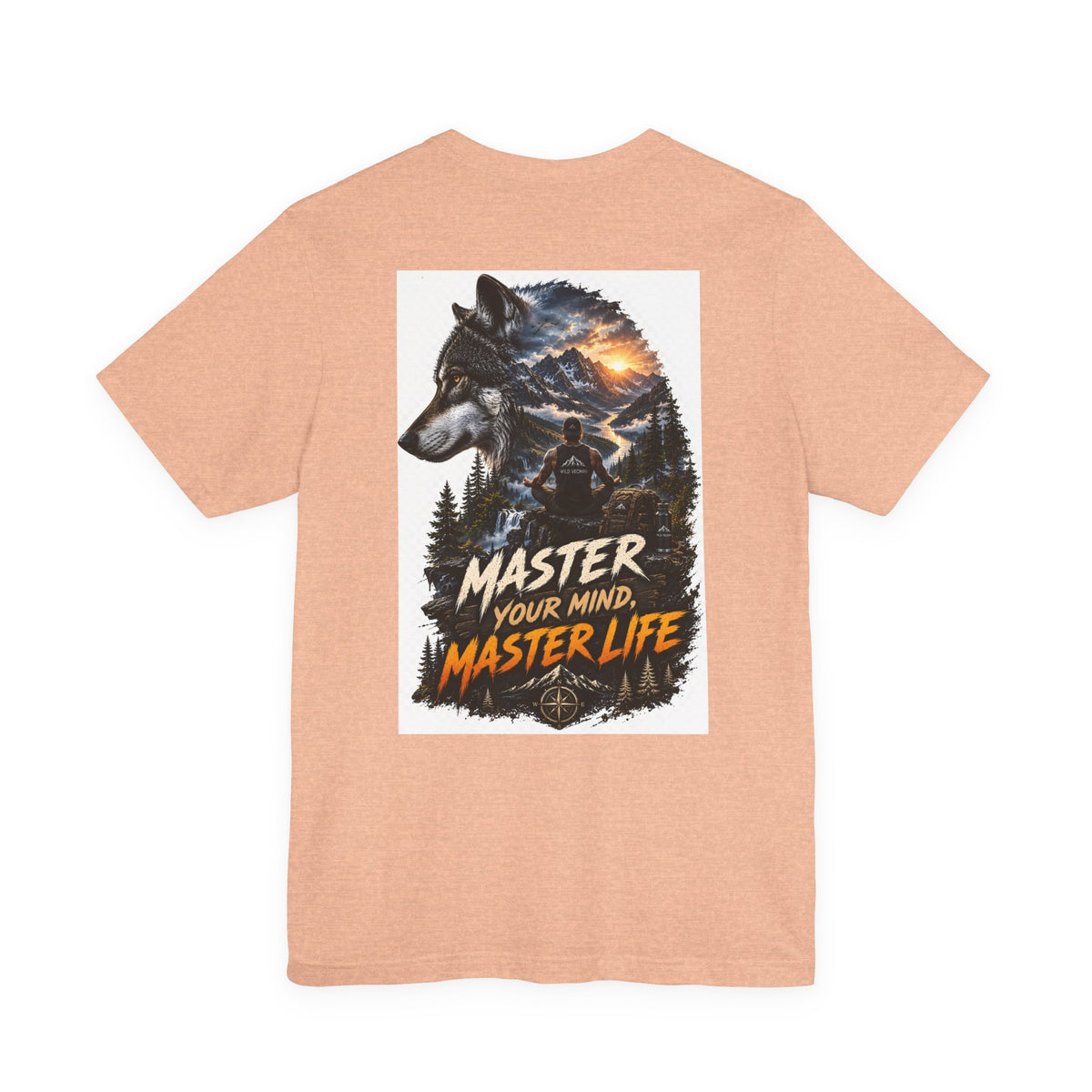 Master Your Mind, Master Life Wolf Tee — Motivational Outdoor Graphic T-Shirt
