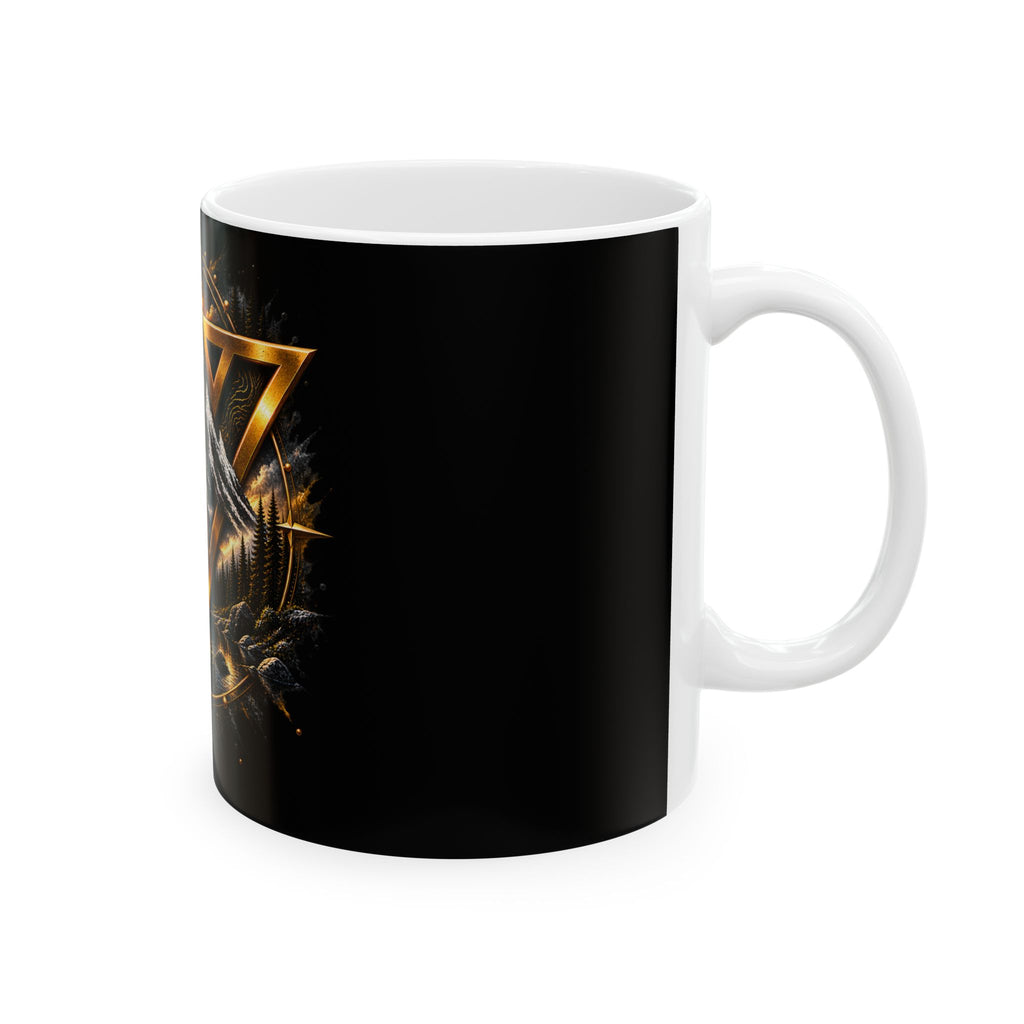 WiLD Vecman Compass Ceramic Mug — Norse Viking Woodland Coffee Cup