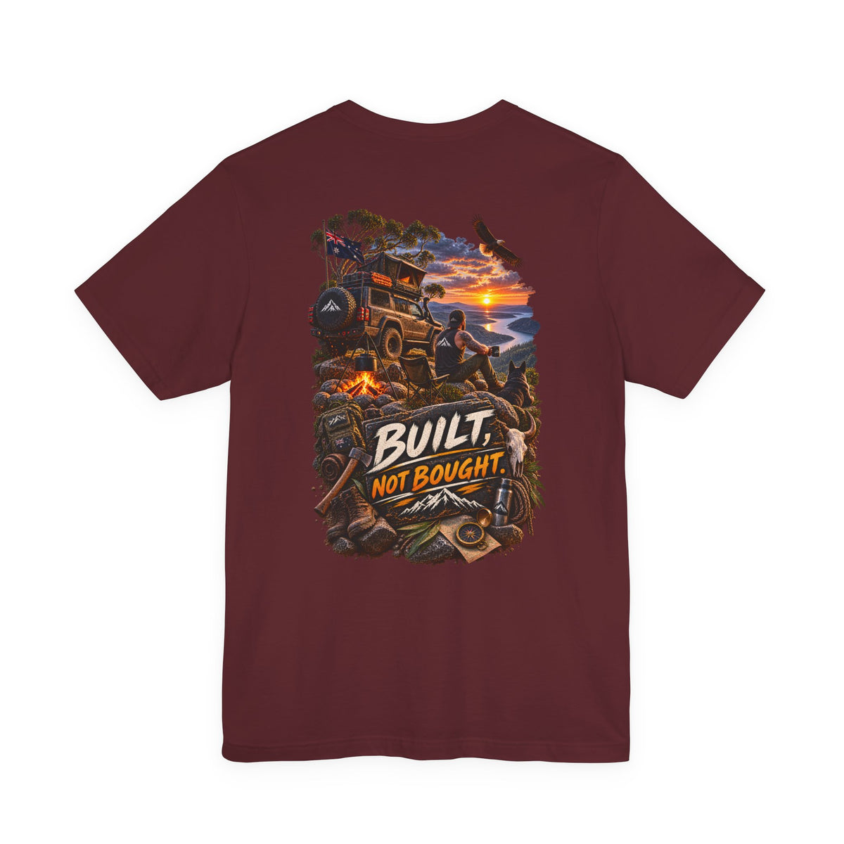 Built Not Bought Off-Road T-Shirt — 4x4 Jeep Adventure Graphic Tee