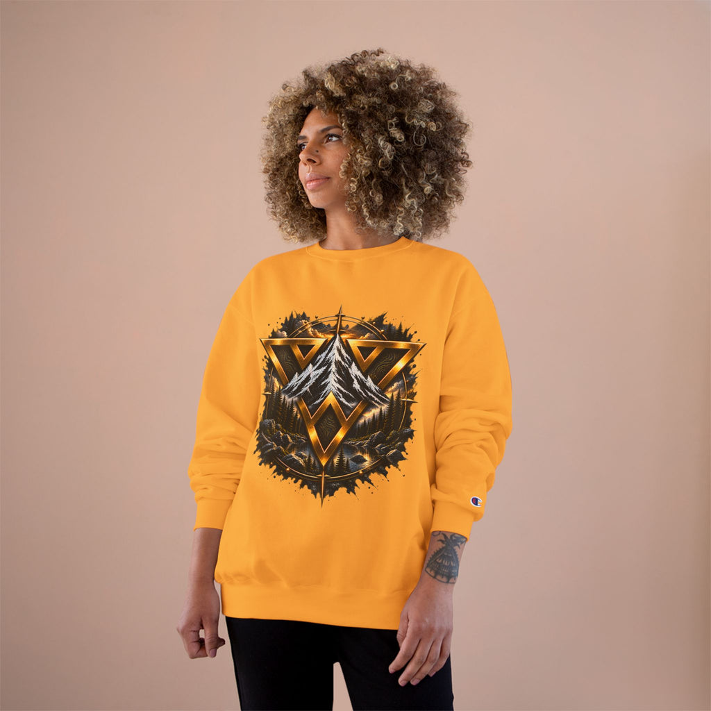 Adventure Champion Sweatshirt — 'Lost Often, Found Always' Mountain Graphic Crewneck