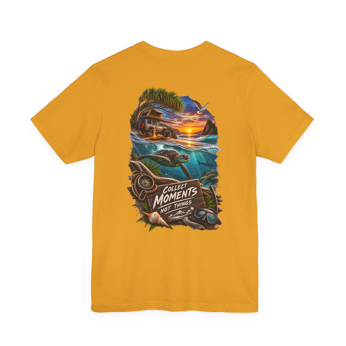Collect Moments Not Things Sunset Surf T-Shirt