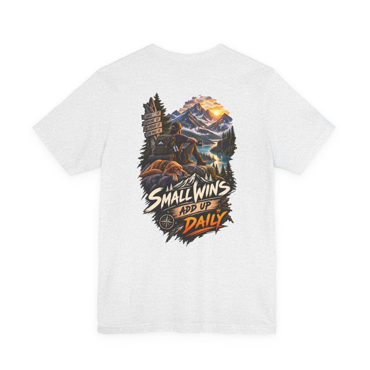 Small Wins Add Up Daily Mountain Adventure Tee