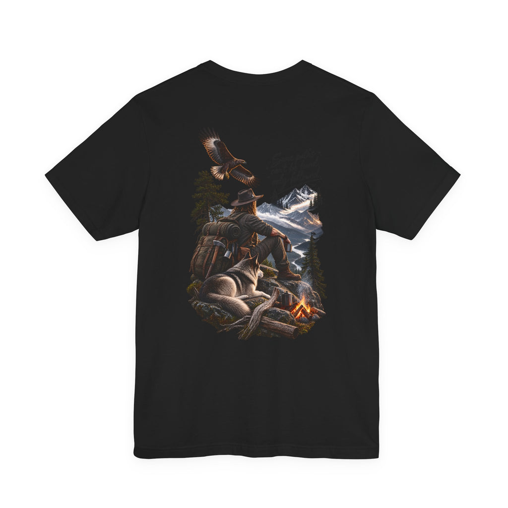 Adventure Campfire Tee — "Some paths I can’t be found, only fallowed"