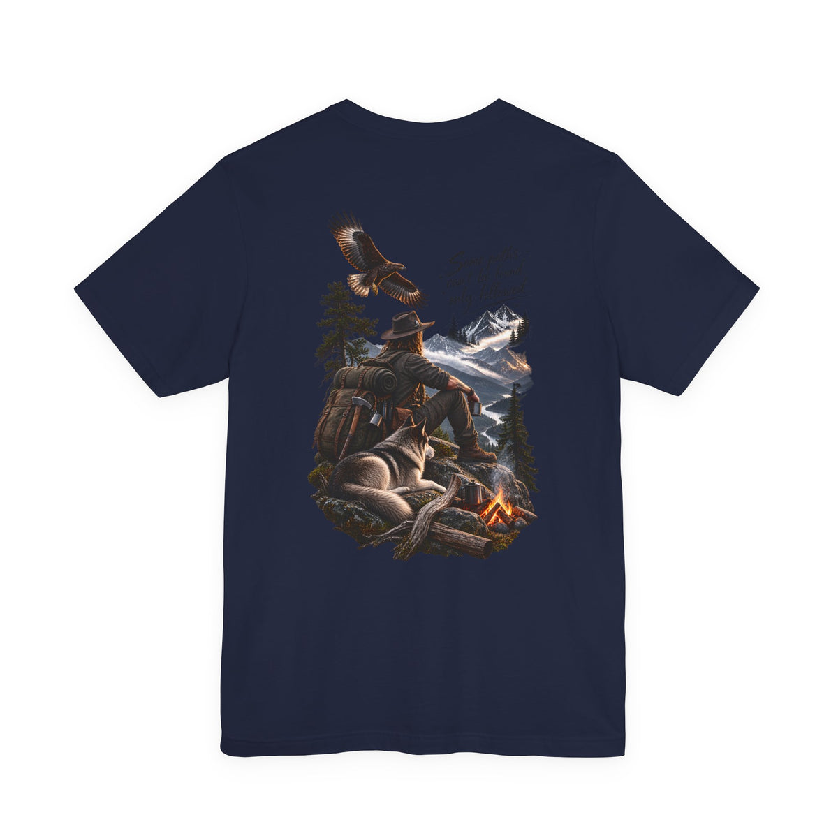 Adventure Campfire Tee — "Some paths I can’t be found, only followed"