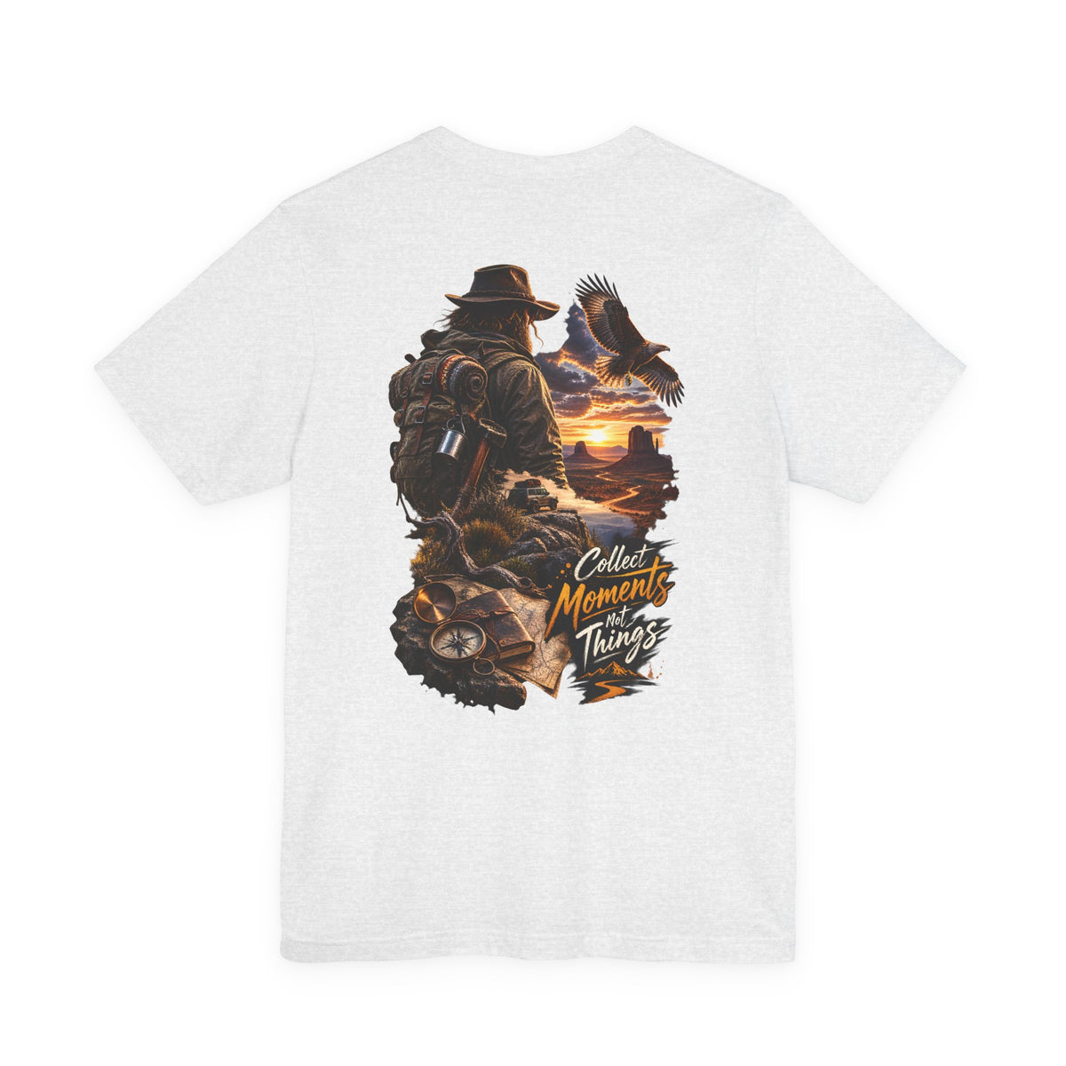 Adventure Tee — “Collect Moments Not Things” Scenic Hiking T-Shirt