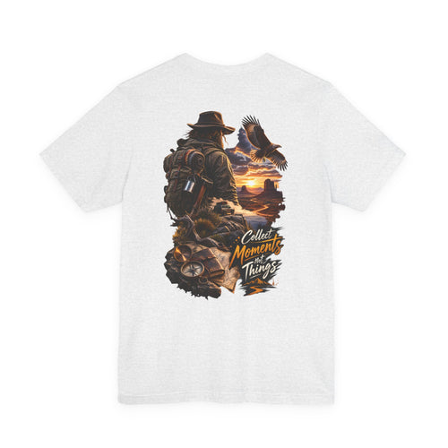 T-shirt d'aventure — T-shirt de randonnée panoramique « Collectez des moments, pas des choses »