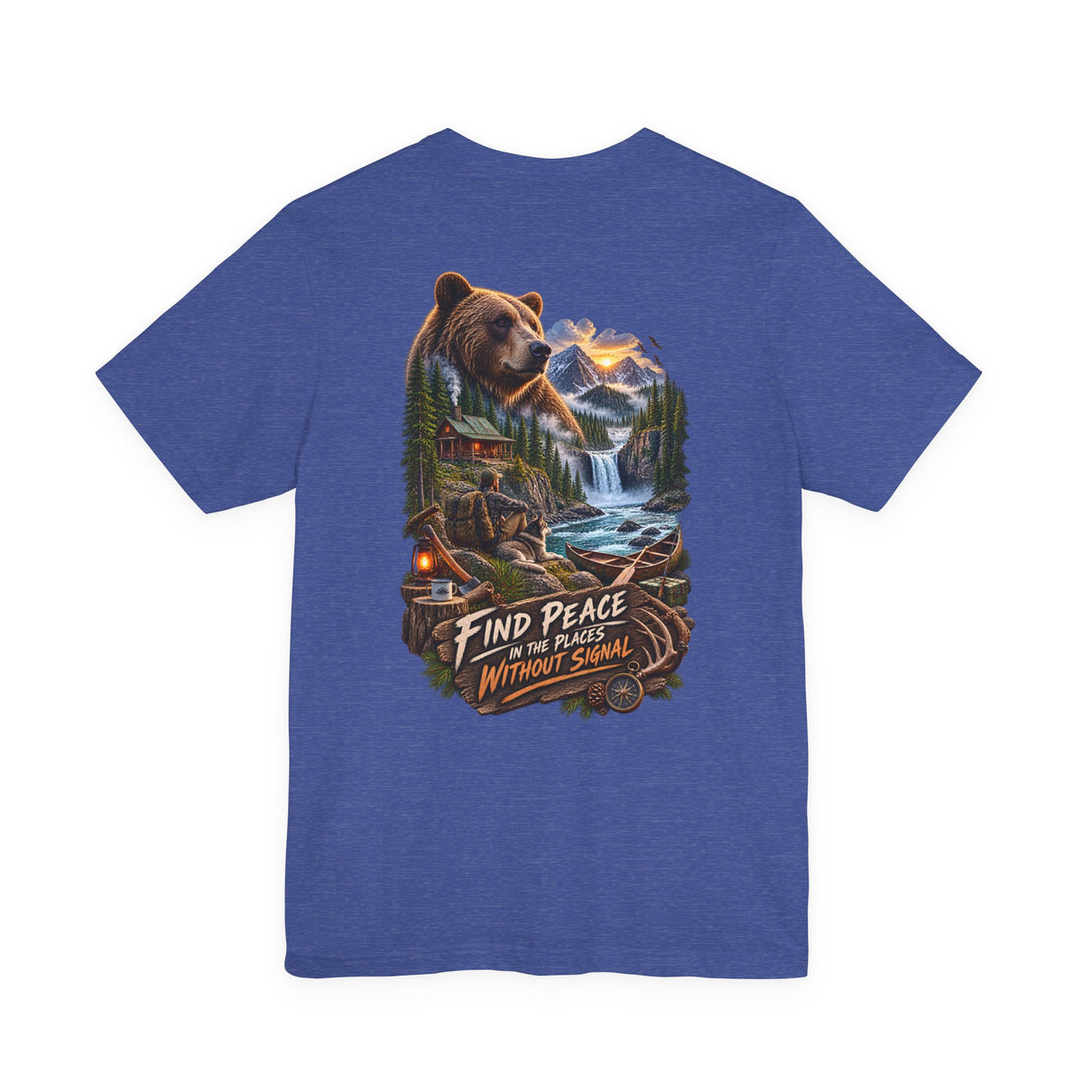 Bear Mountain Scenic Tee — "Find Peace in the Places Without Signal"