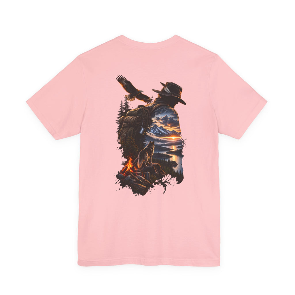 T-shirt Cowboy Coucher de Soleil Western — T-shirt Silhouette de Cowboy Pittoresque
