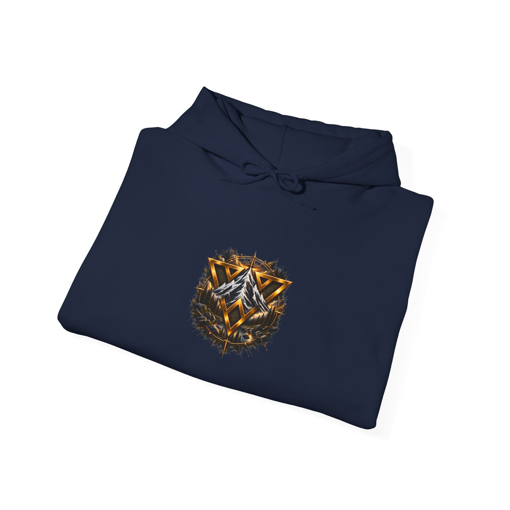 WiLD VecMan Hoodie — Geometric Wolf Emblem Graphic Sweatshirt