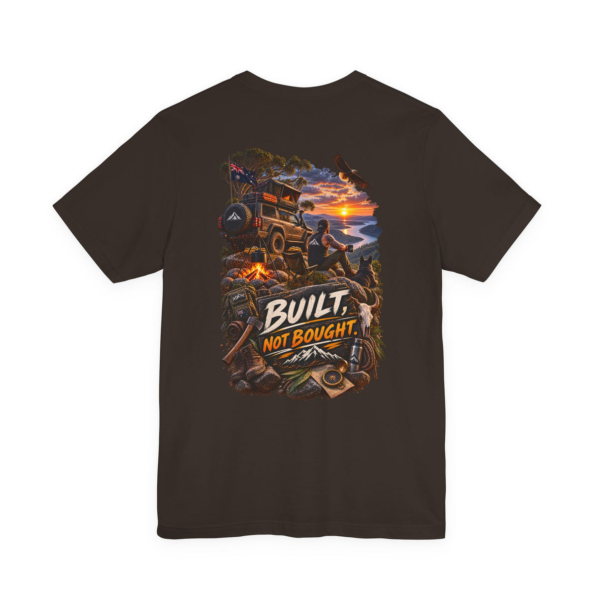 Built Not Bought Off-Road T-Shirt — 4x4 Jeep Adventure Graphic Tee