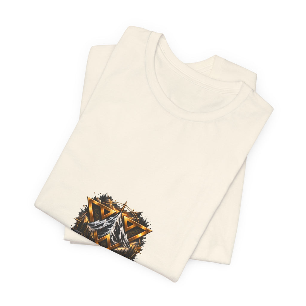 WiLD VecMan logo Graphic Tee — Geometric Forest Wolf T-Shirt