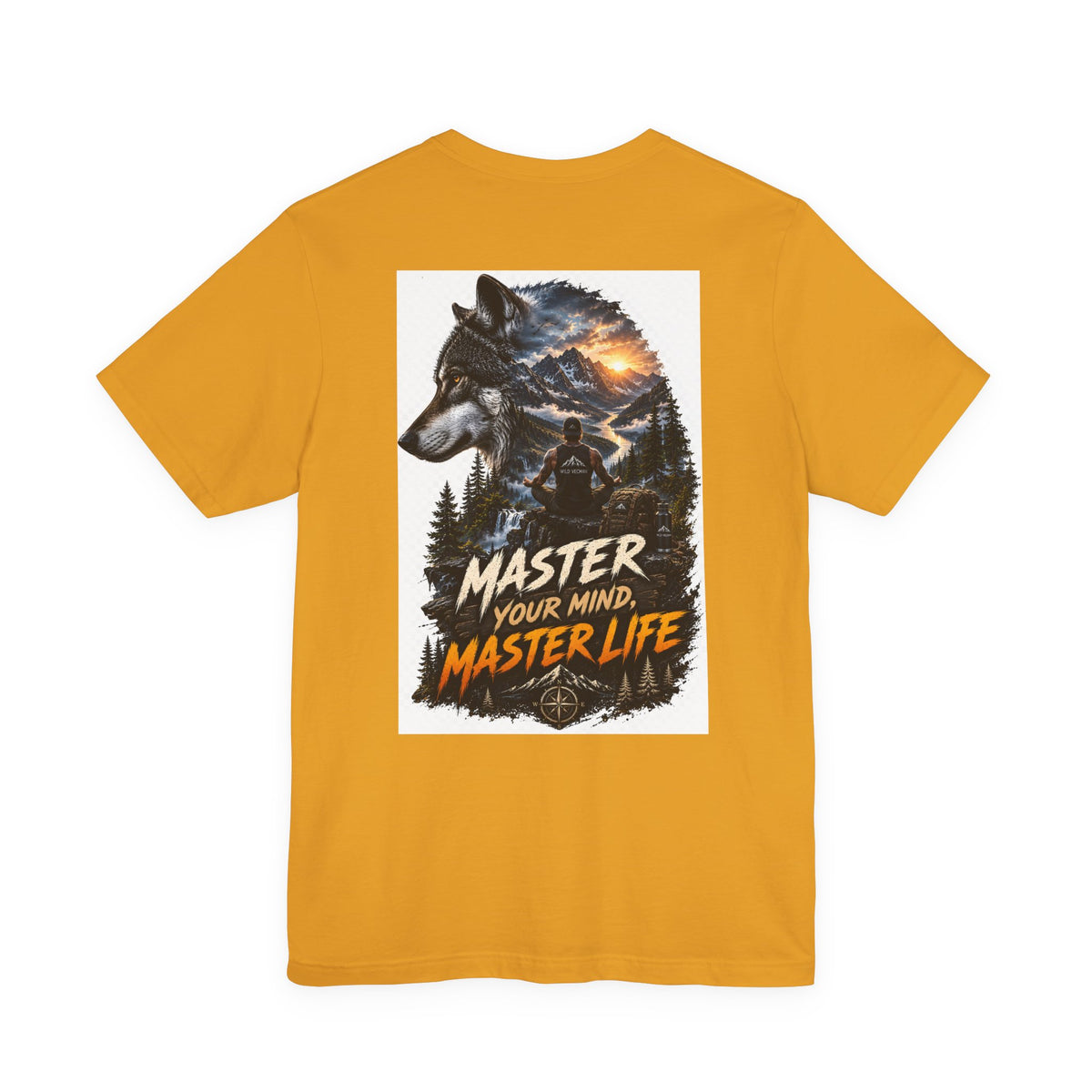 Master Your Mind, Master Life Wolf Tee — Motivational Outdoor Graphic T-Shirt