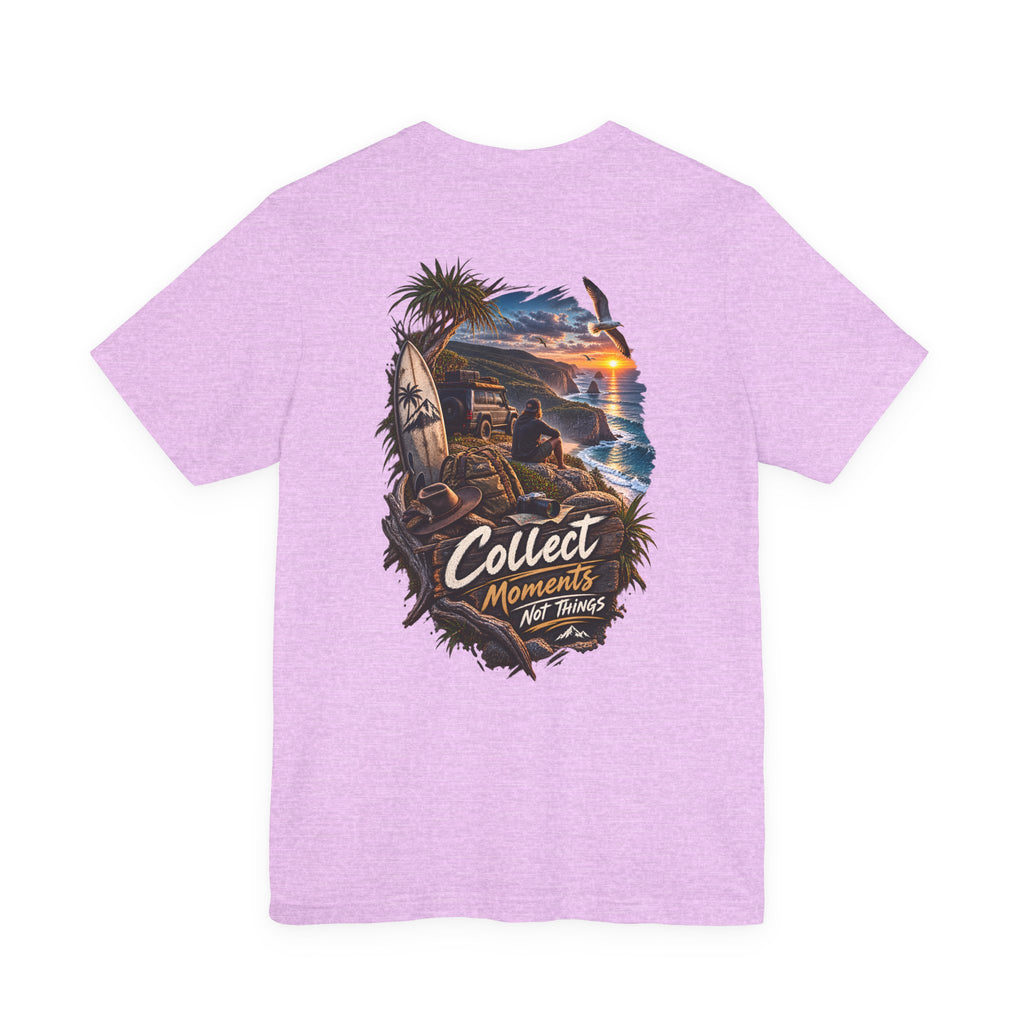 T-shirt de plage Collectez des moments, pas des choses