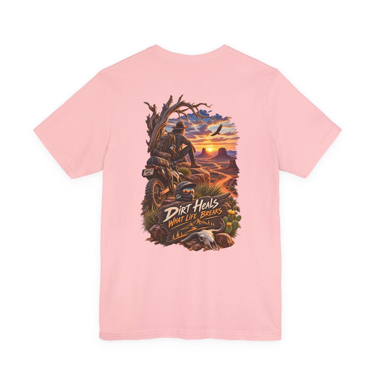 Dirt Heals Motorbike Sunset T‑Shirt