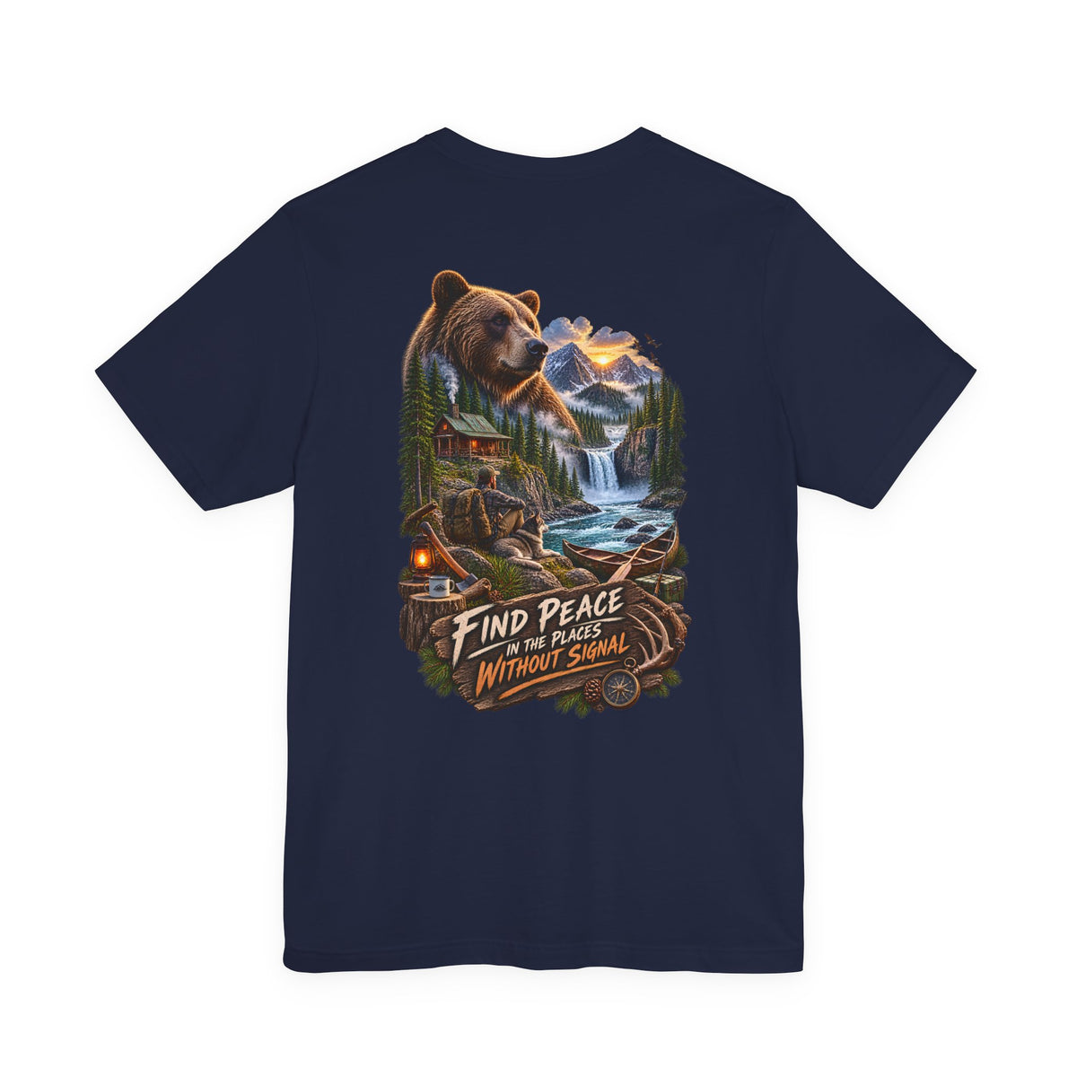 Bear Mountain Scenic Tee — "Find Peace in the Places Without Signal"