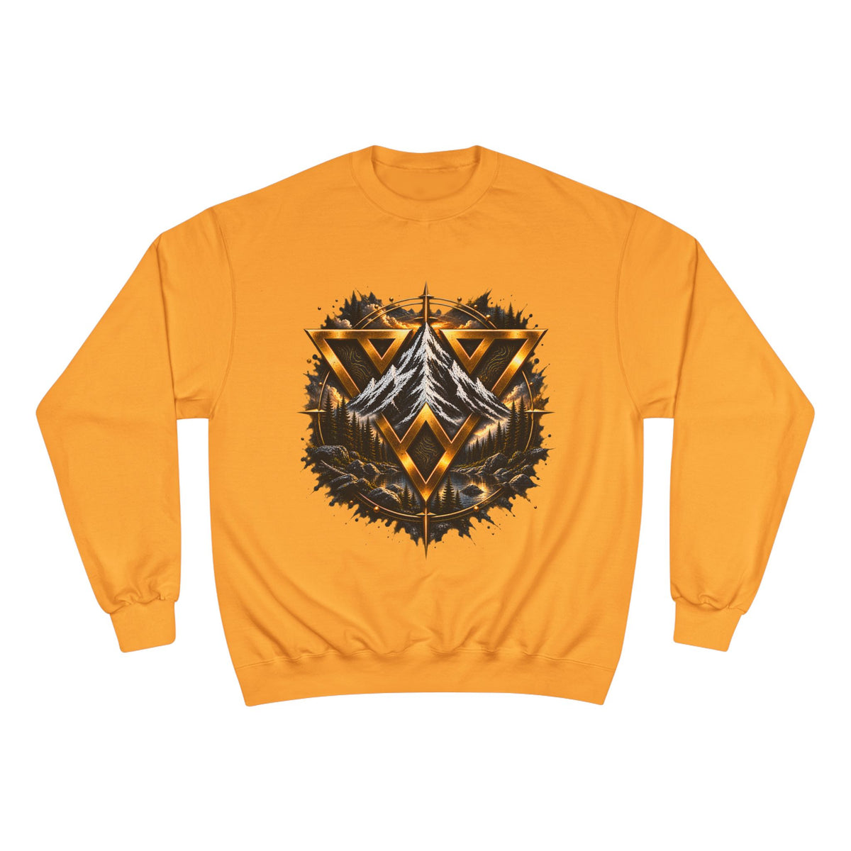 Adventure Champion Sweatshirt — 'Lost Often, Found Always' Mountain Graphic Crewneck