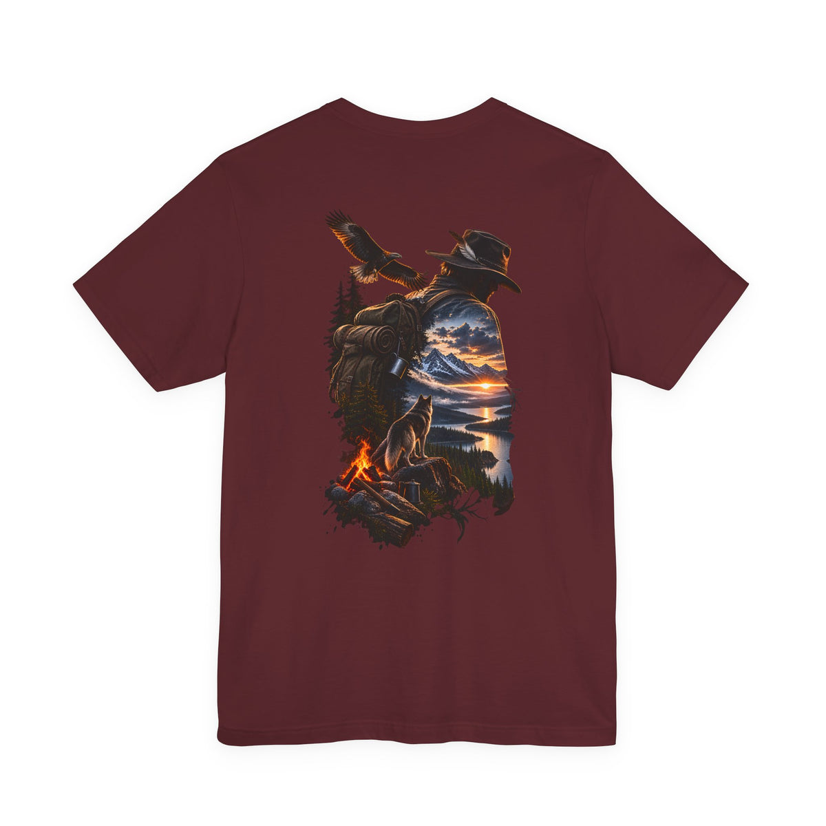 Western Sunset Cowboy T‑Shirt — Scenic Cowboy Silhouette Tee
