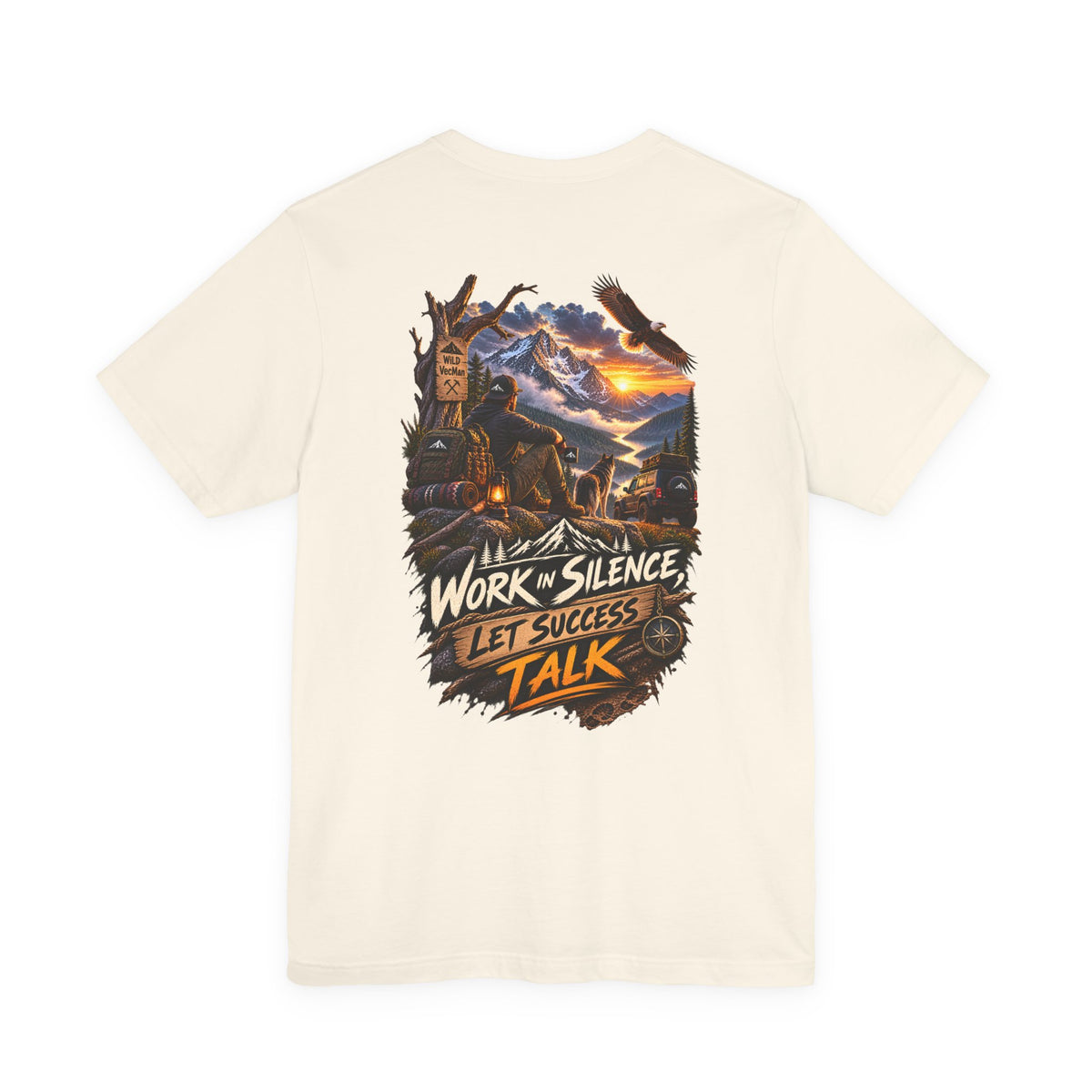 Work in Silence Let Success Talk Tee — Motivational Graphic T‑Shirt