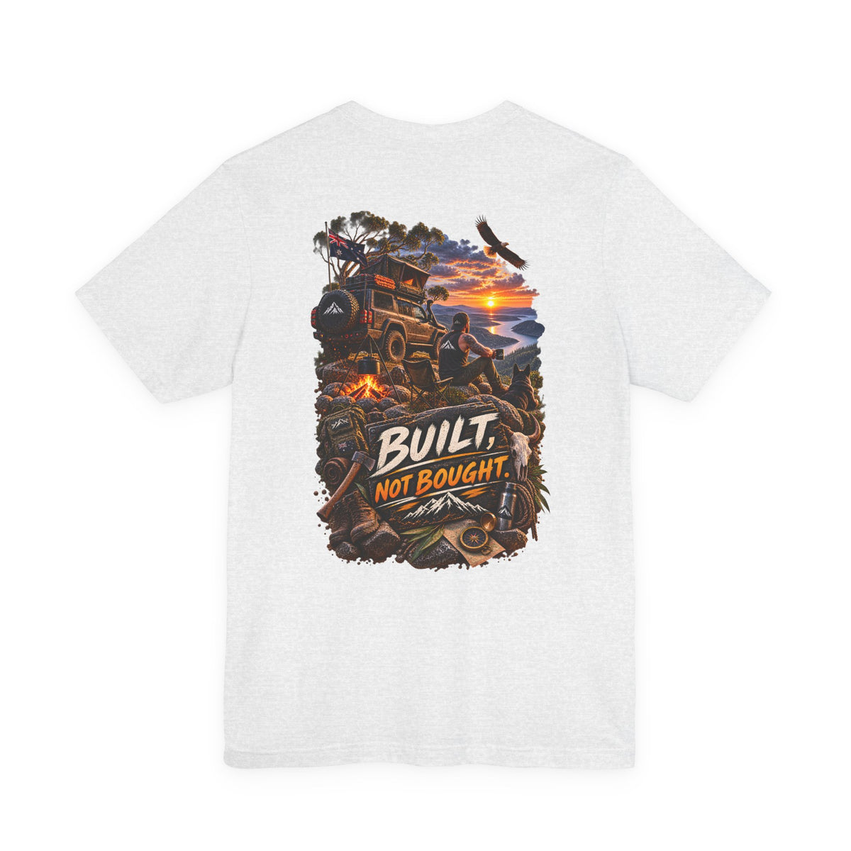 Built Not Bought Off-Road T-Shirt — 4x4 Jeep Adventure Graphic Tee