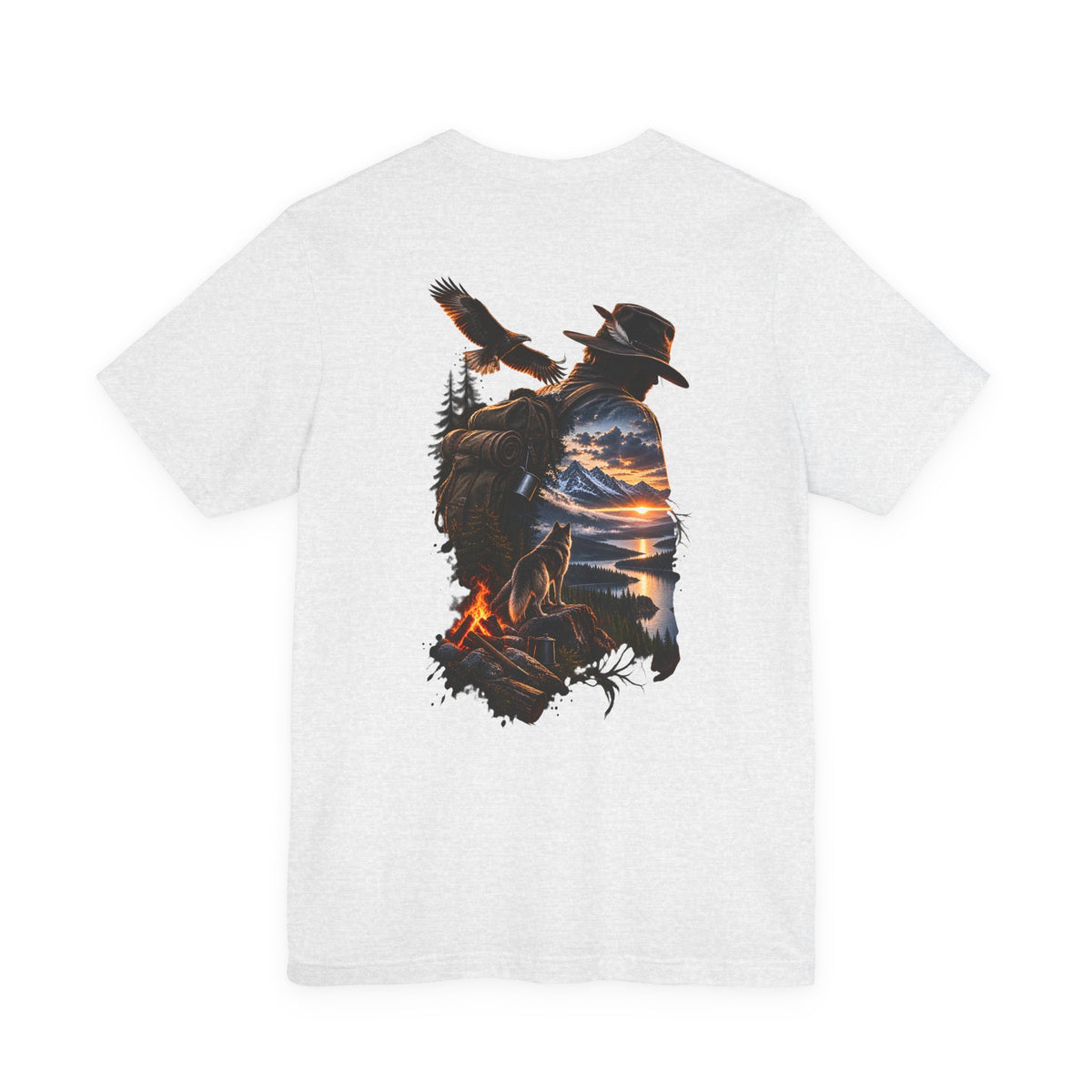 Western Sunset Cowboy T‑Shirt — Scenic Cowboy Silhouette Tee