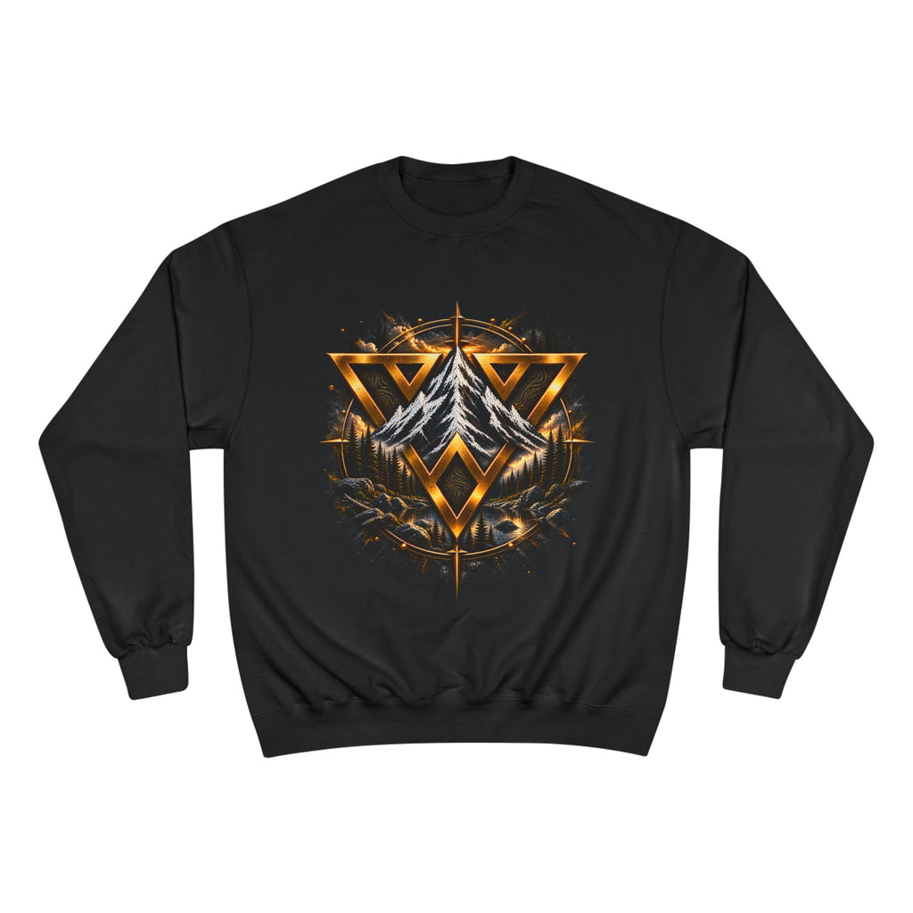 Adventure Champion Sweatshirt — 'Lost Often, Found Always' Mountain Graphic Crewneck