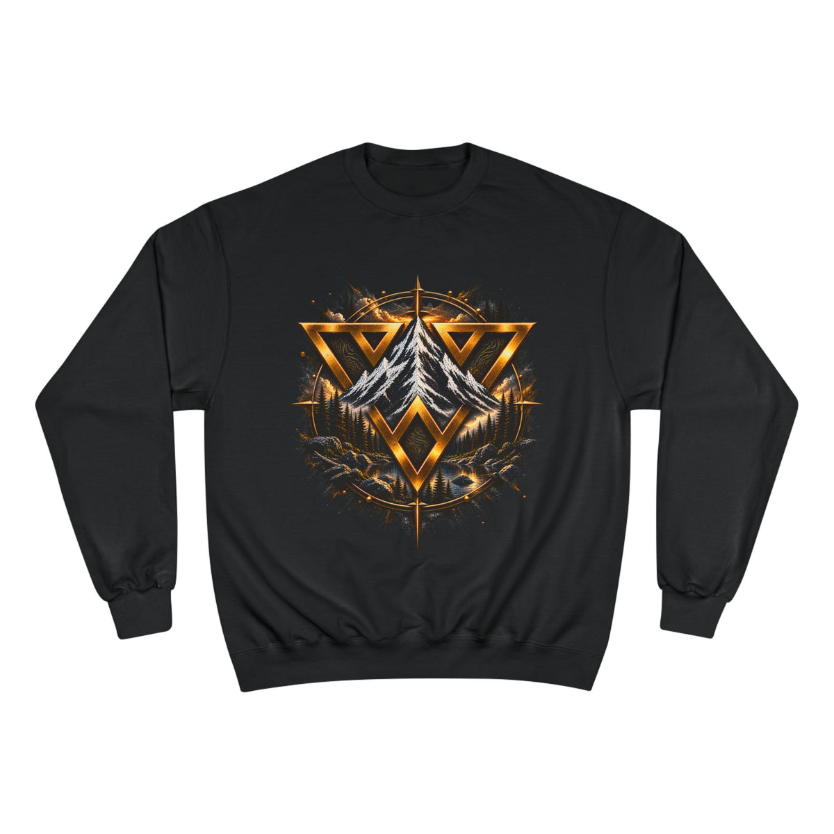 Adventure Champion Sweatshirt — 'Lost Often, Found Always' Mountain Graphic Crewneck