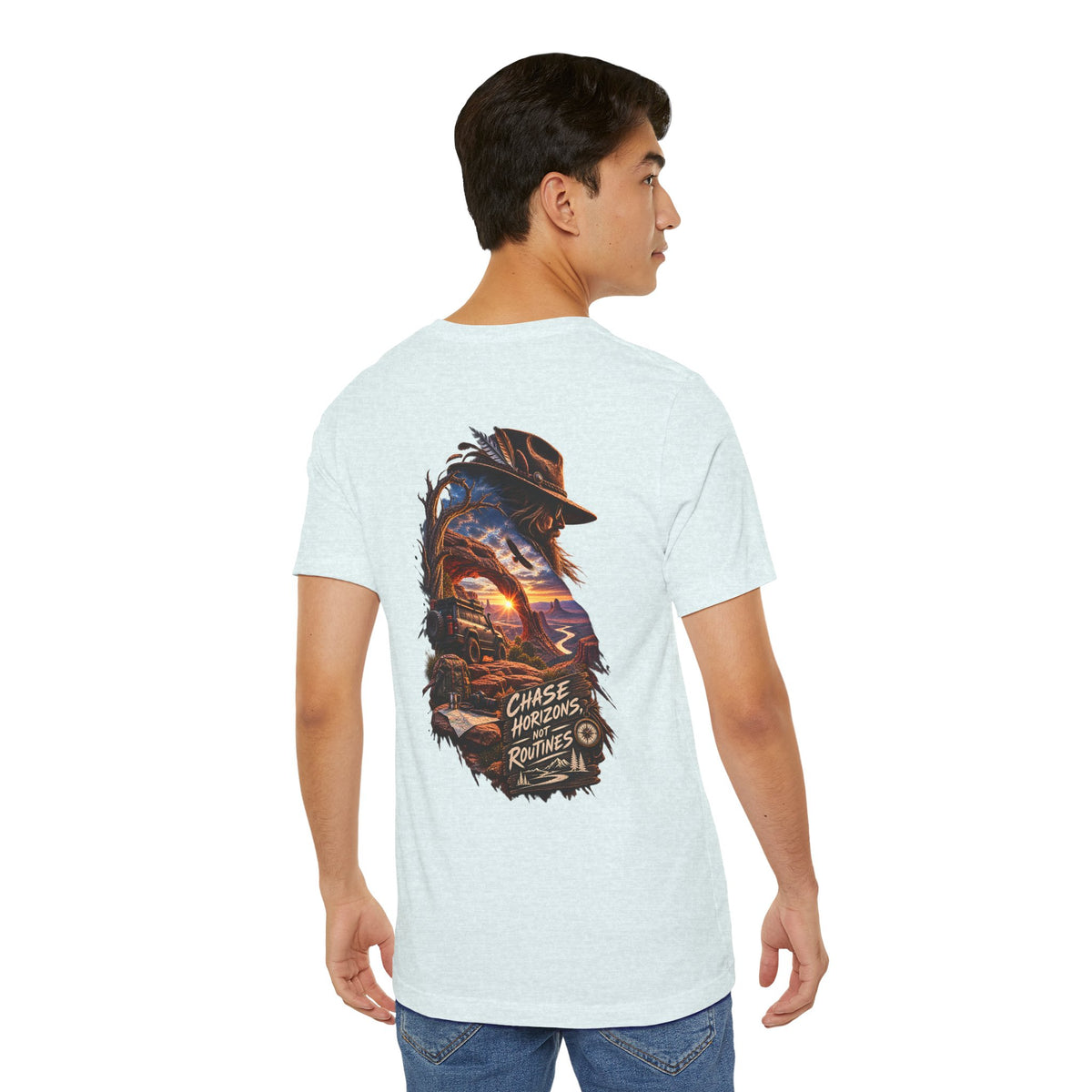 Chase Horizons Tee — Adventure Sunset Graphic Shirt