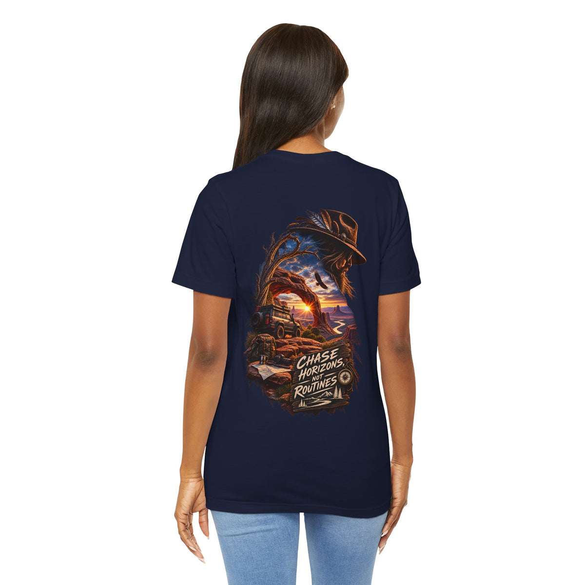 Chase Horizons Tee — Adventure Sunset Graphic Shirt