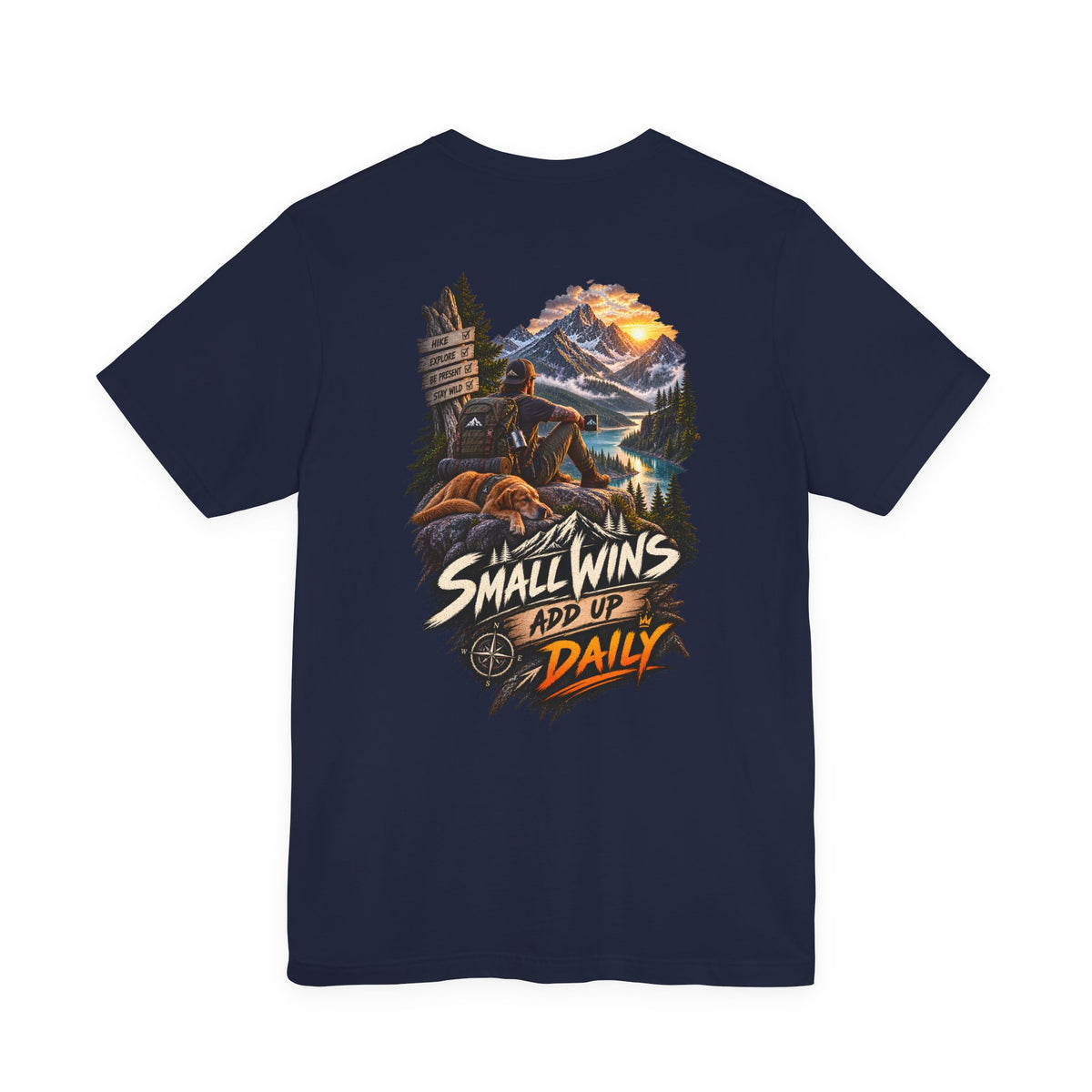 Small Wins Add Up Daily Mountain Adventure Tee