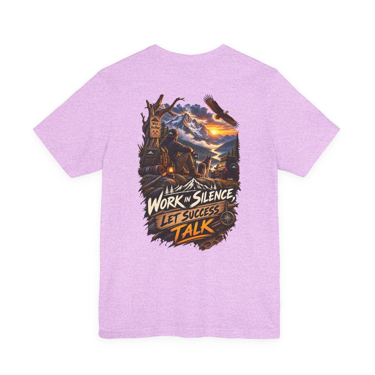 Work in Silence Let Success Talk Tee — Motivational Graphic T‑Shirt