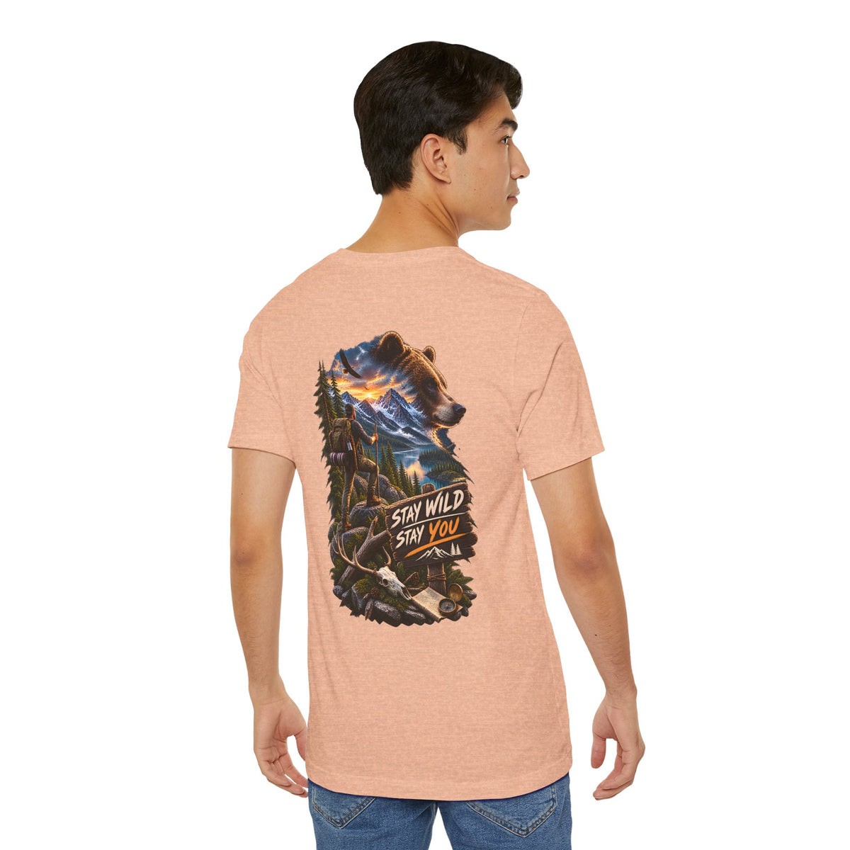 Stay Wild Stay You Bear Graphic Tee — Outdoor Adventure T-Shirt
