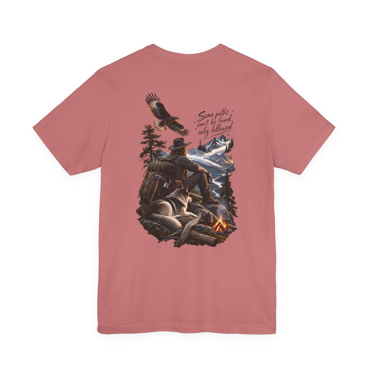 Adventure Campfire Tee — "Some paths I can’t be found, only followed"