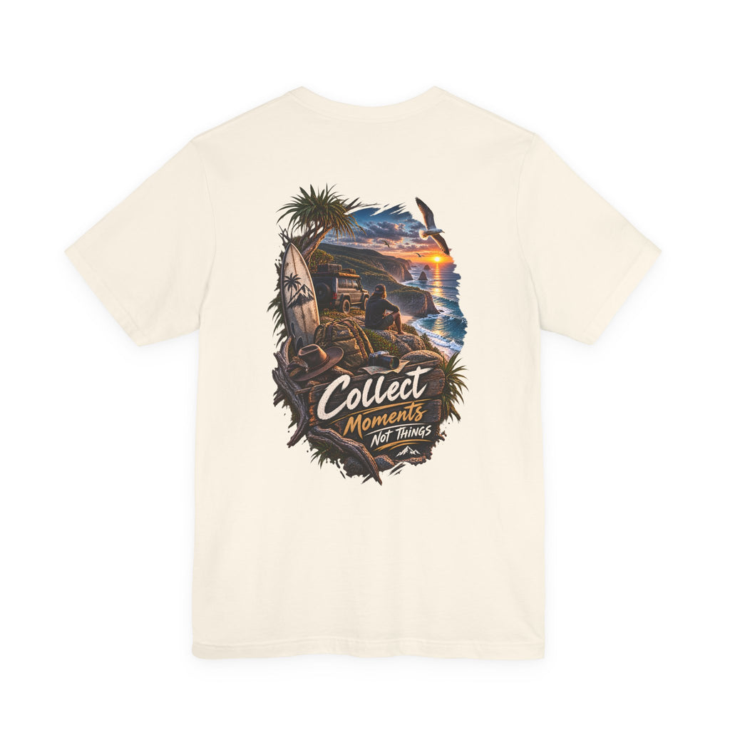 T-shirt de plage Collectez des moments, pas des choses