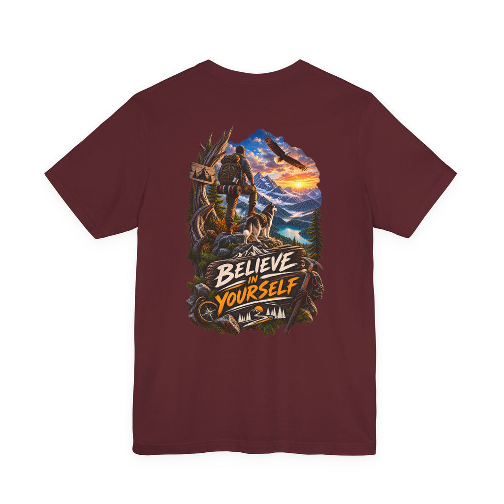 T-shirt Aventure en montagne « Crois en toi »