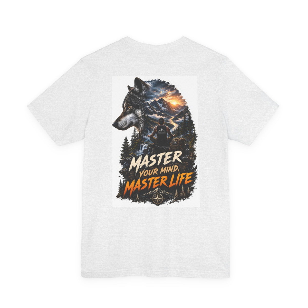 Master Your Mind, Master Life Wolf Tee — Motivational Outdoor Graphic T-Shirt