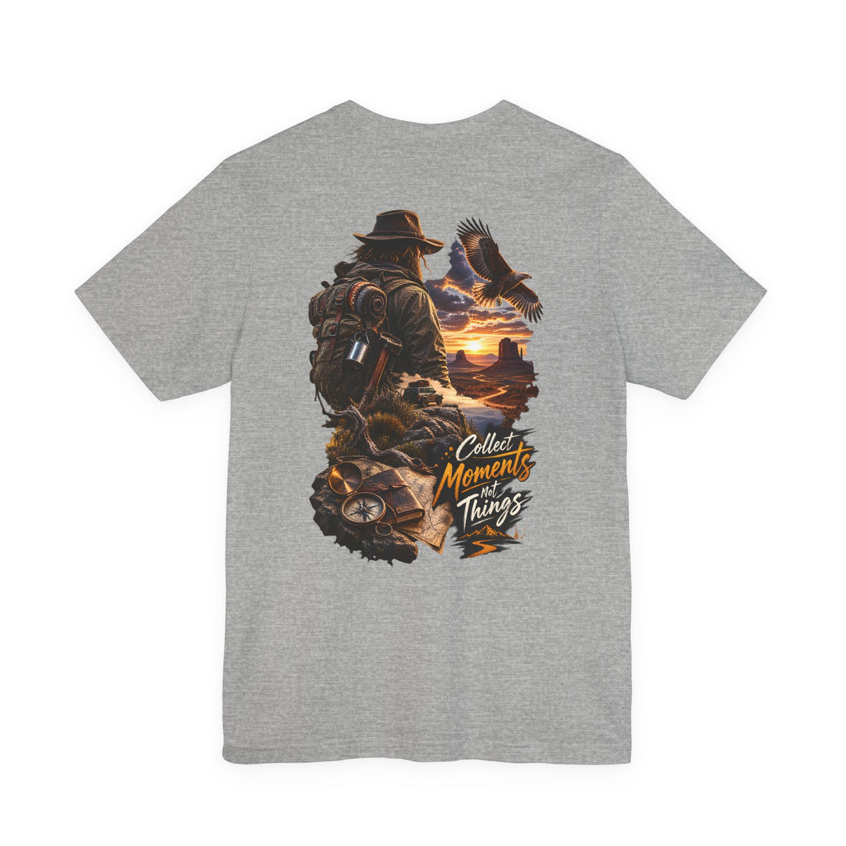 Adventure Tee — “Collect Moments Not Things” Scenic Hiking T-Shirt