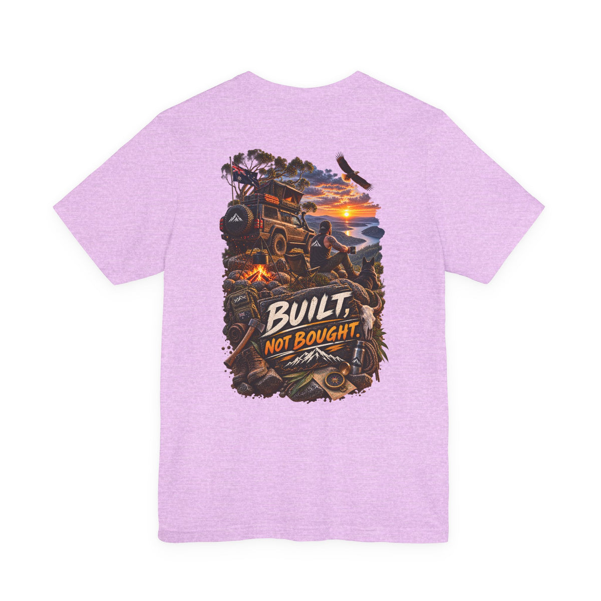 Built Not Bought Off-Road T-Shirt — 4x4 Jeep Adventure Graphic Tee